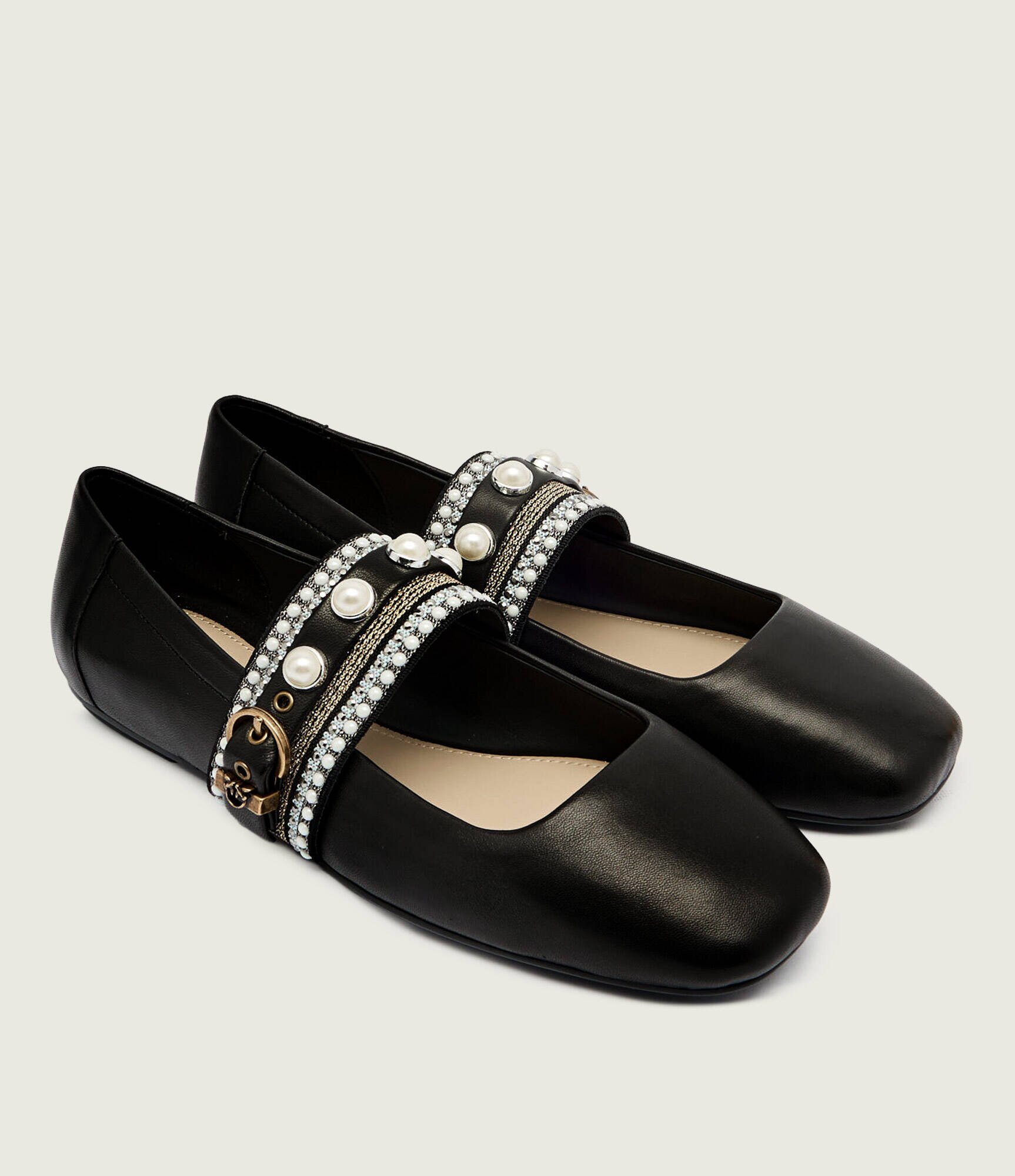 Pinko De piele balerini MAX 04 Mary Jane