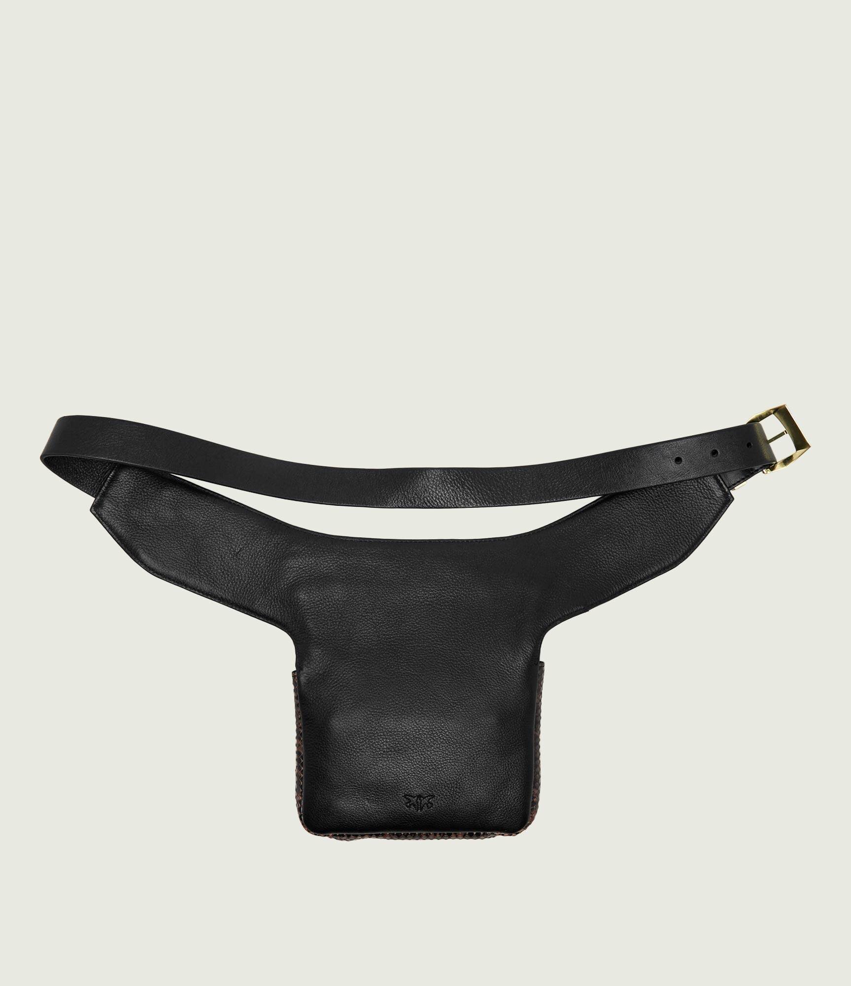Pinko De piele borsetă Marsupio New Biker Python