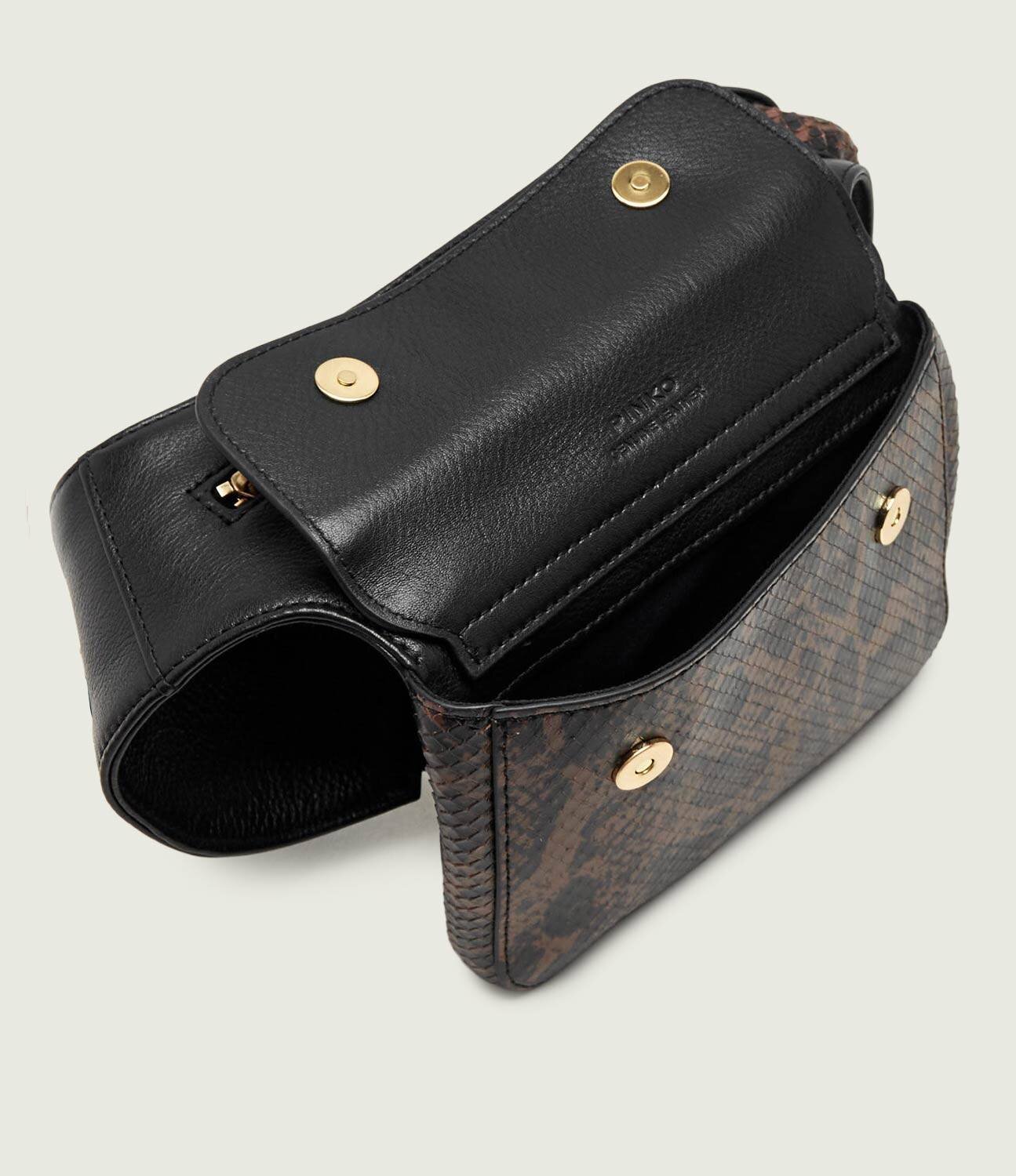 Pinko De piele borsetă Marsupio New Biker Python