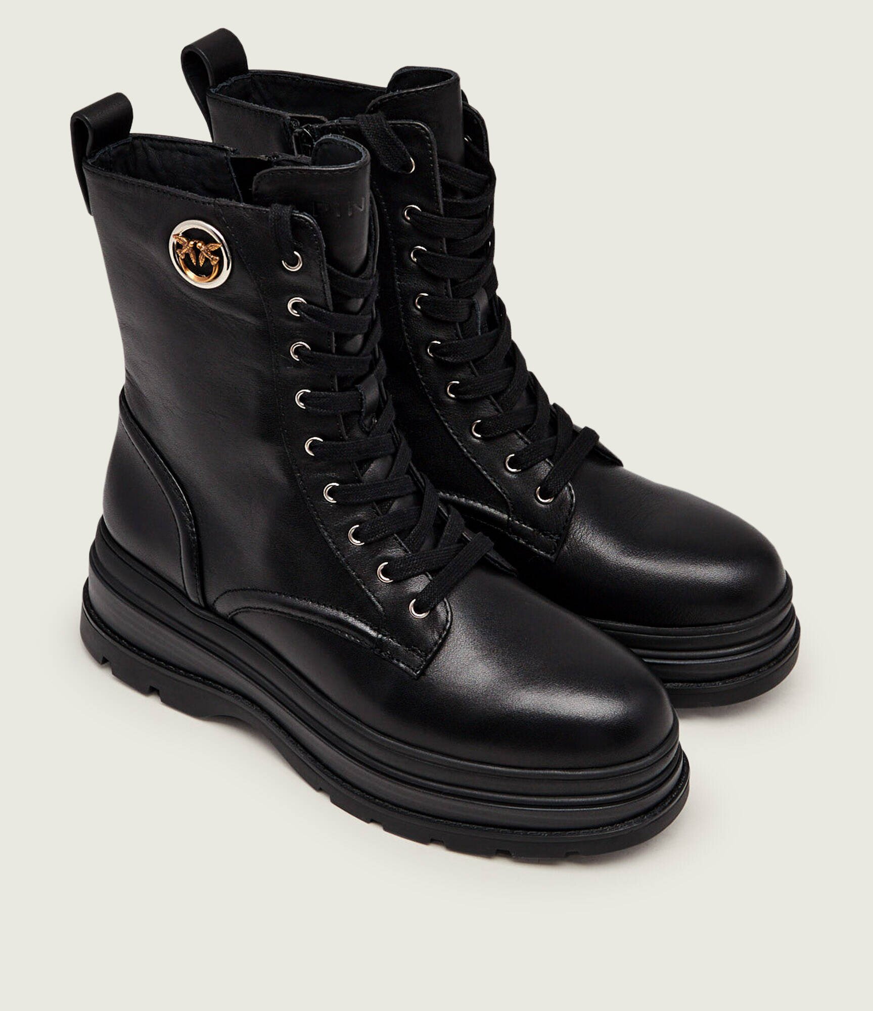 Pinko De piele botine cu platformă Eva 05