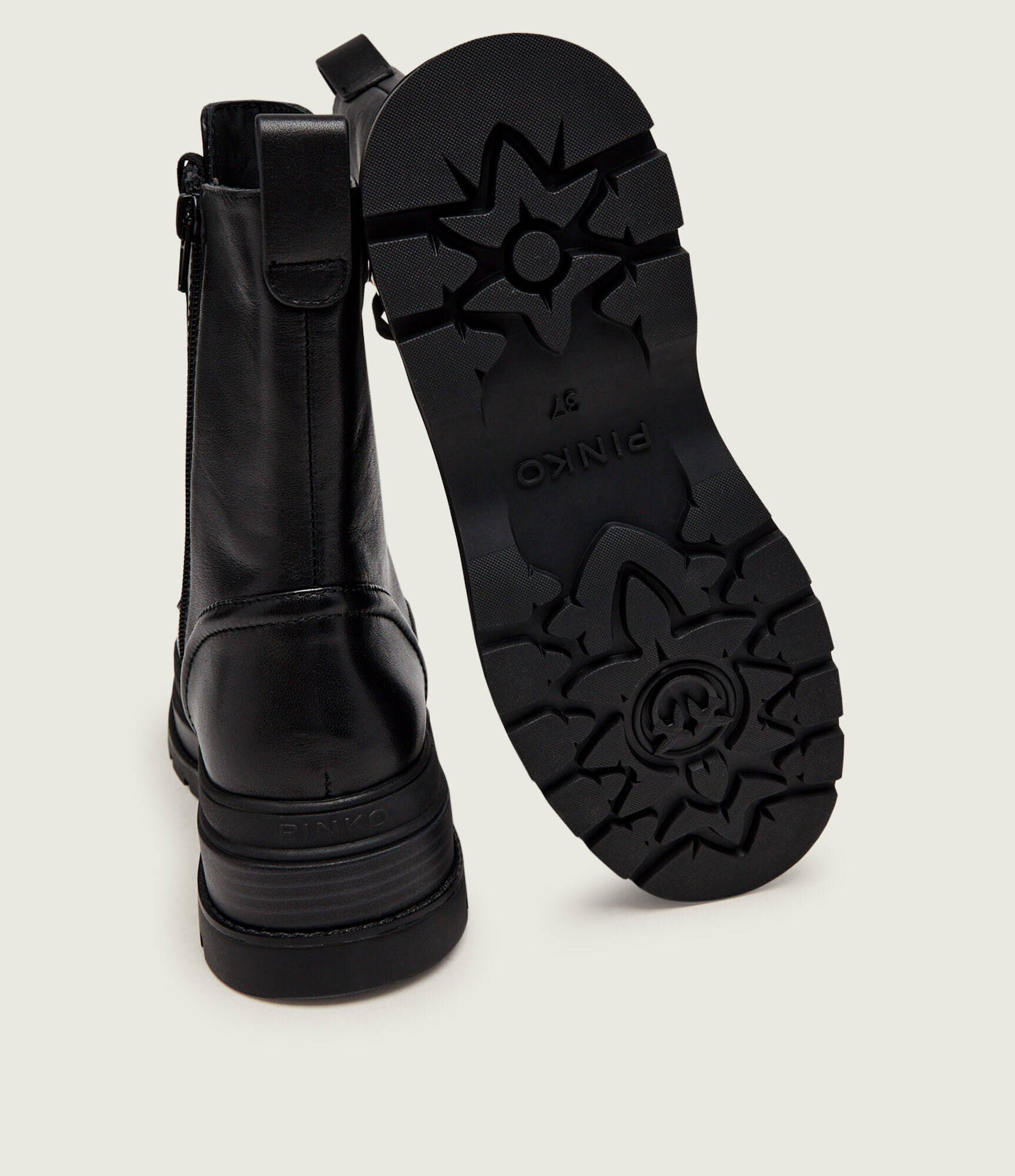 Pinko De piele botine cu platformă Eva 05