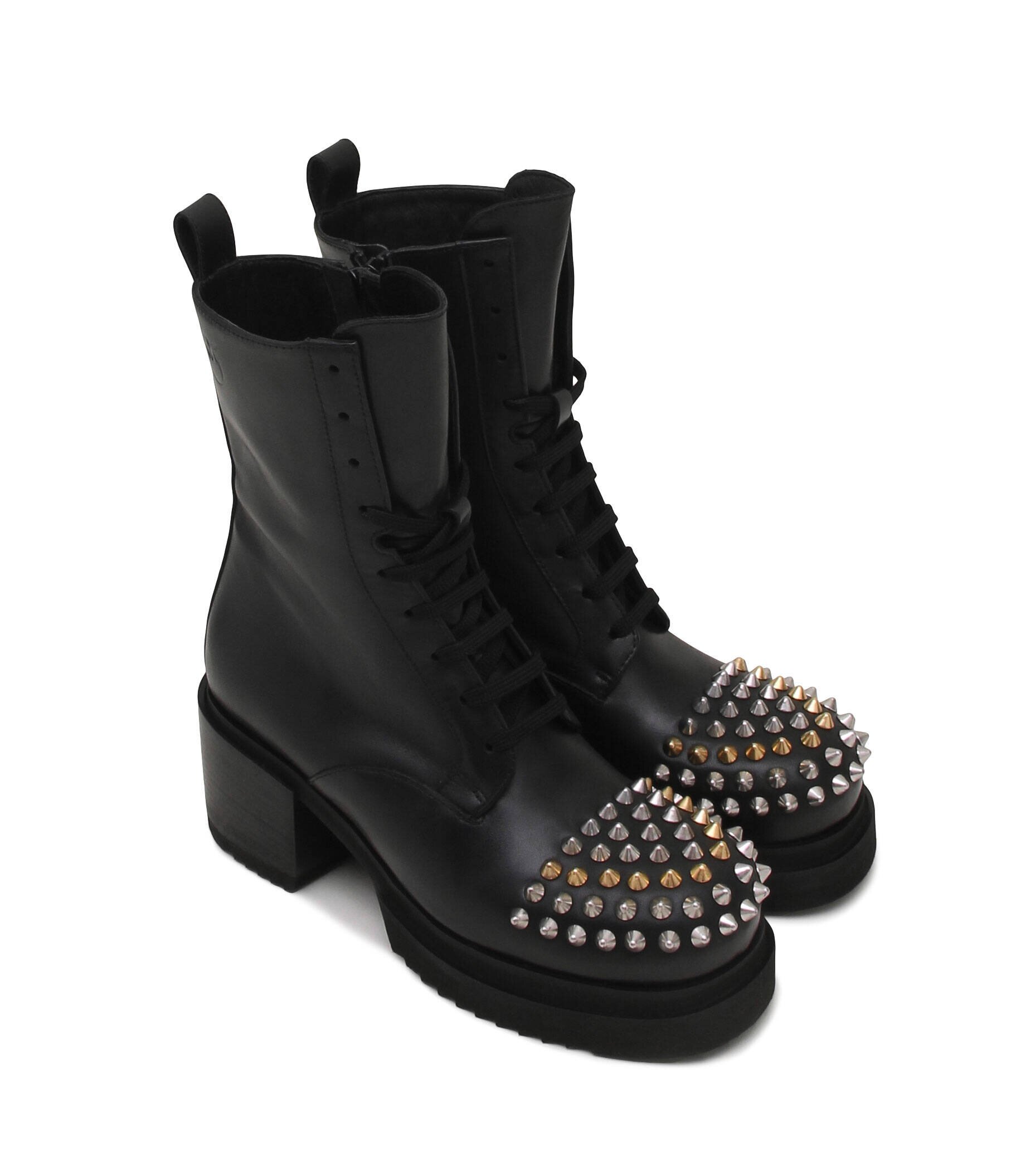 Pinko De piele botine cu toc Berio