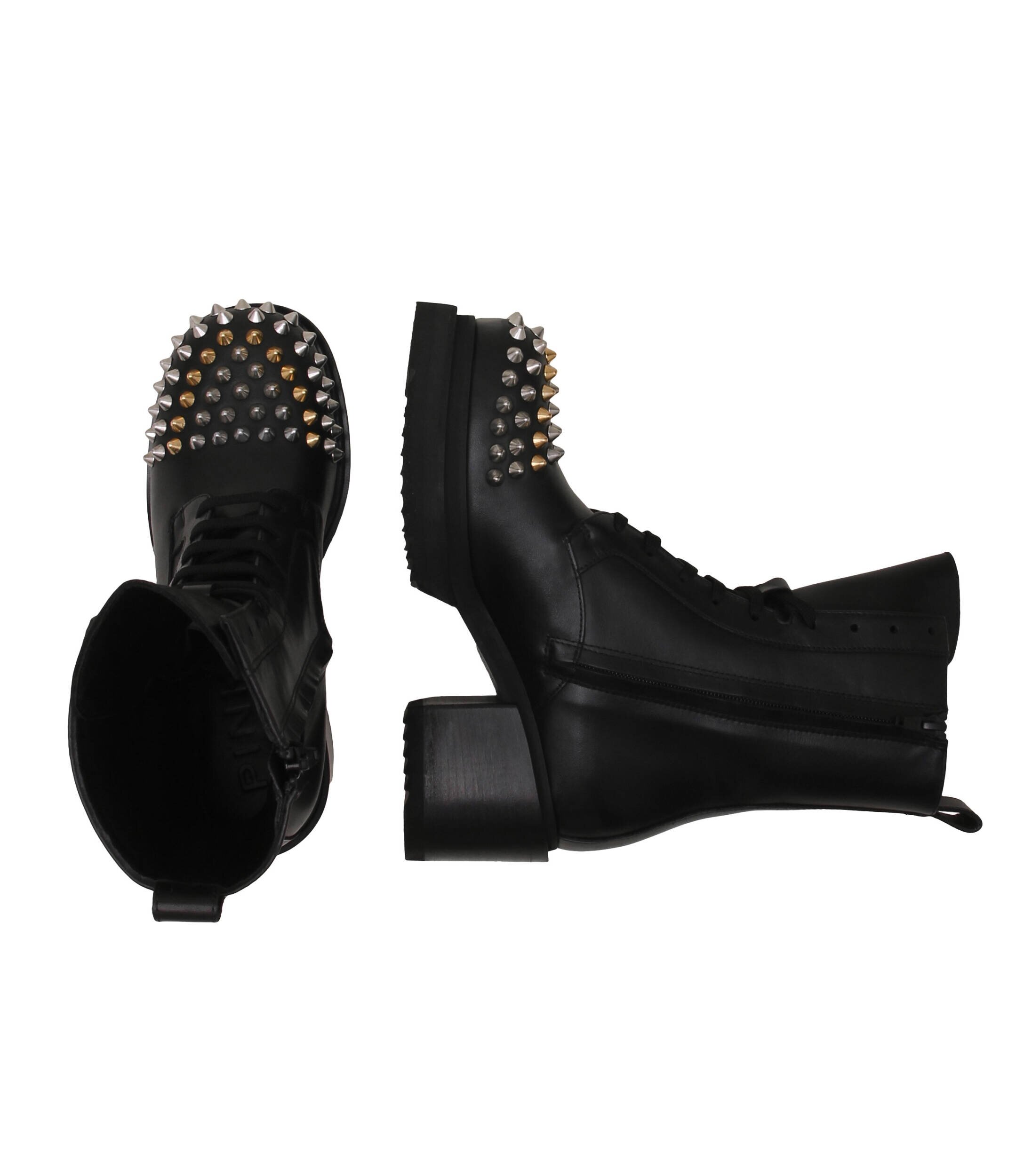 Pinko De piele botine cu toc Berio