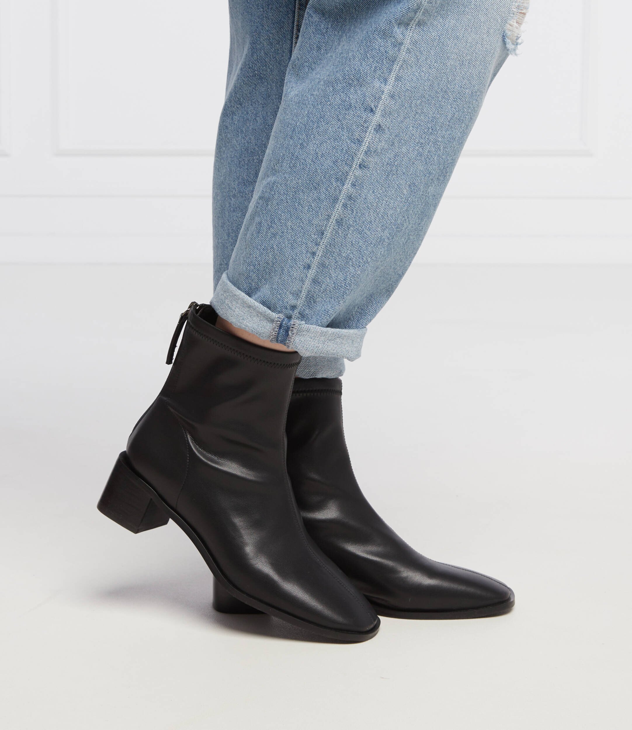 Pinko De piele botine cu toc Egizia
