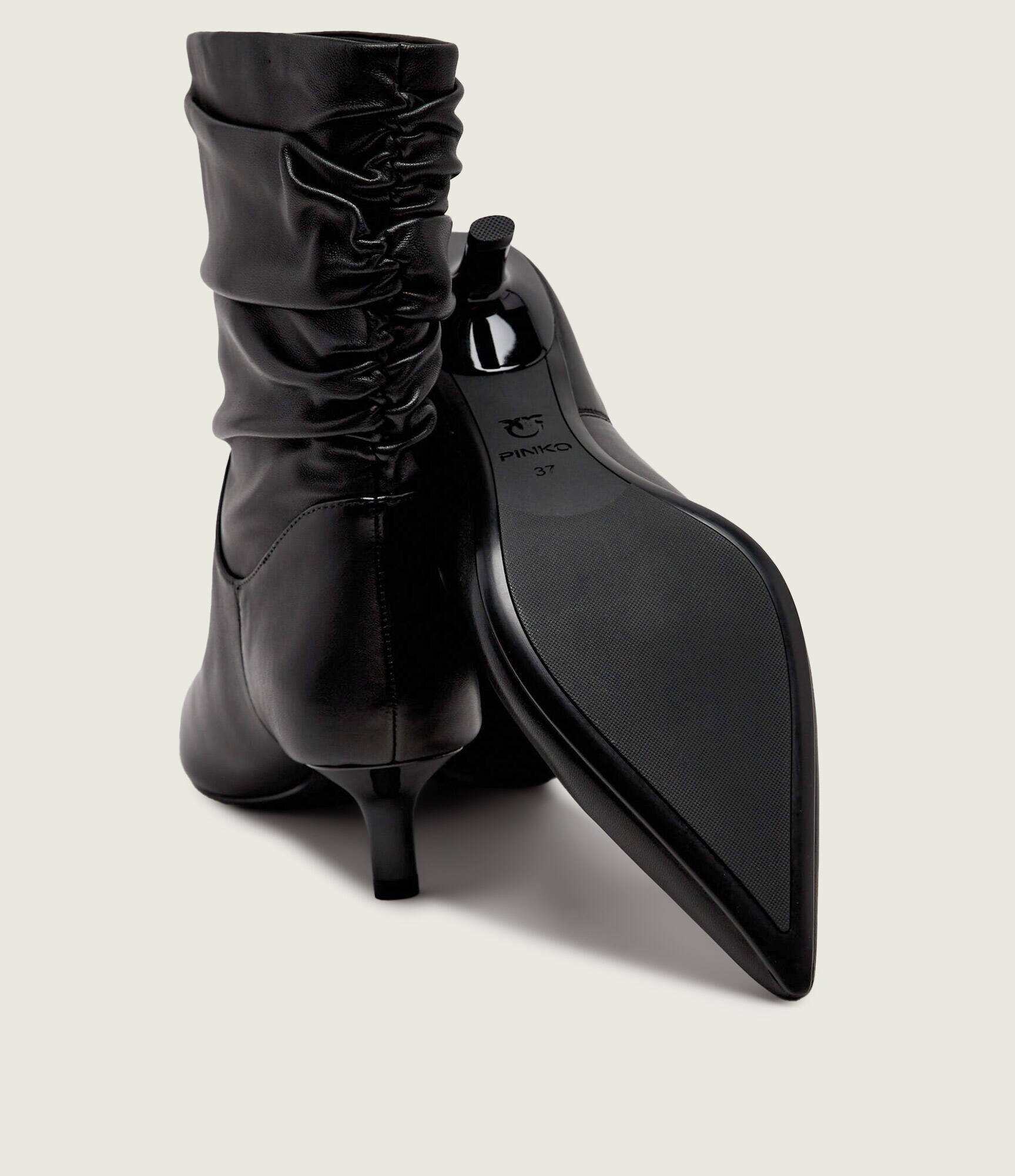 Pinko De piele botine cu toc subțire Gloria 28