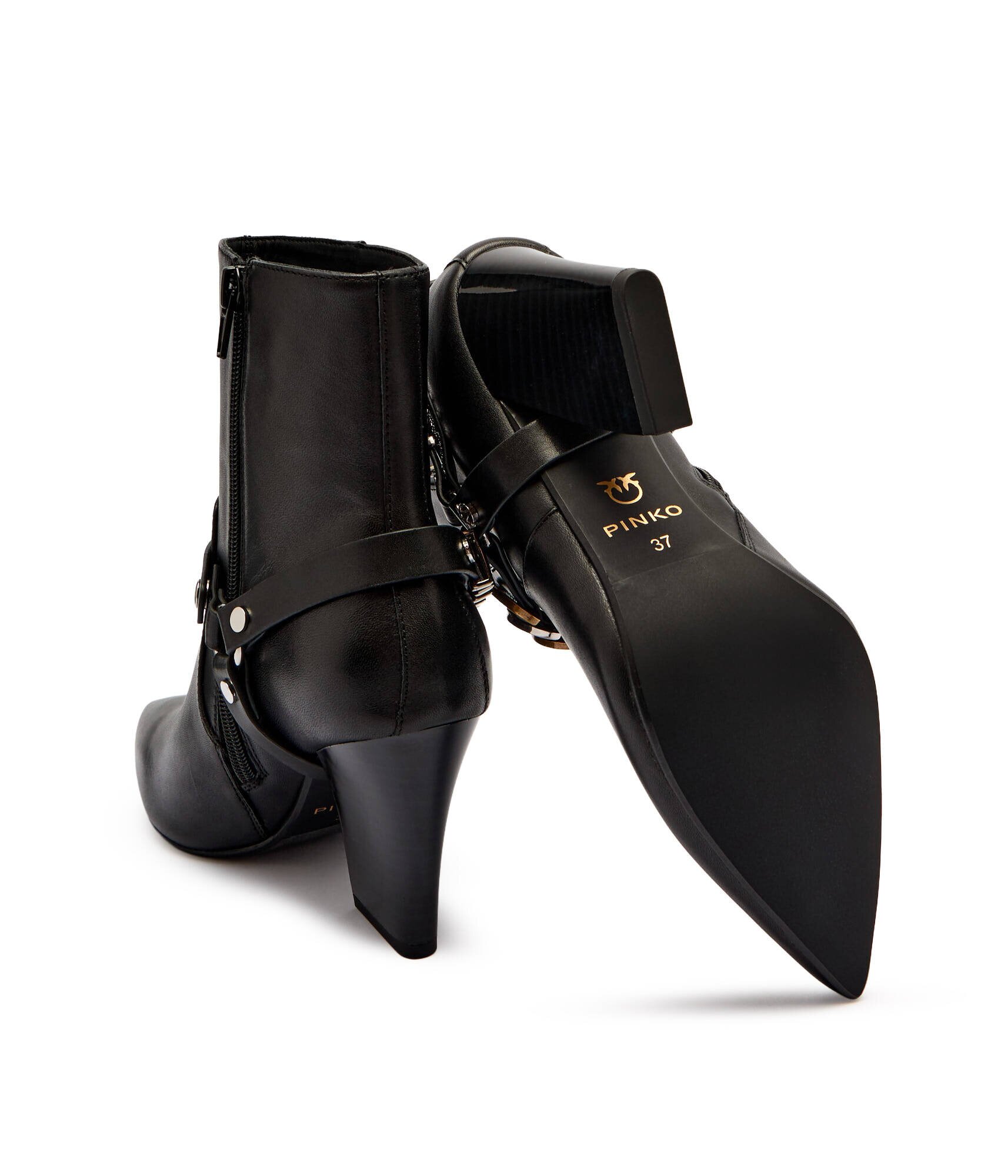 Pinko De piele cizme cowboy Viola 02