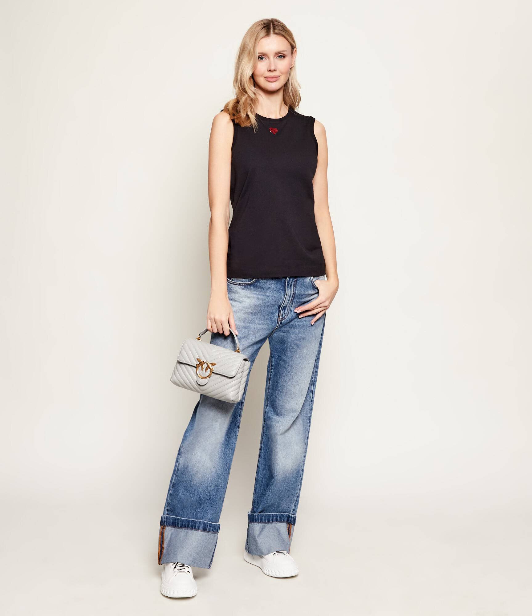 Pinko De piele cufăr LOVE LADY PUFF