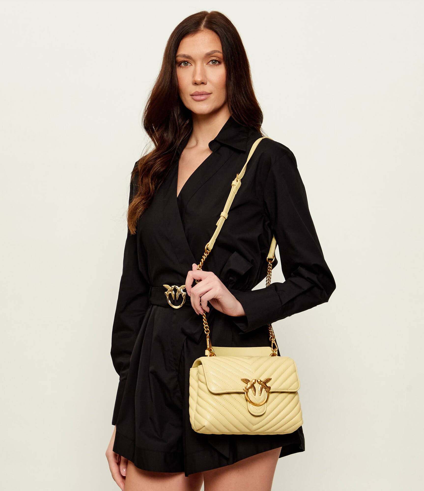 Pinko De piele cufăr LOVE LADY PUFF
