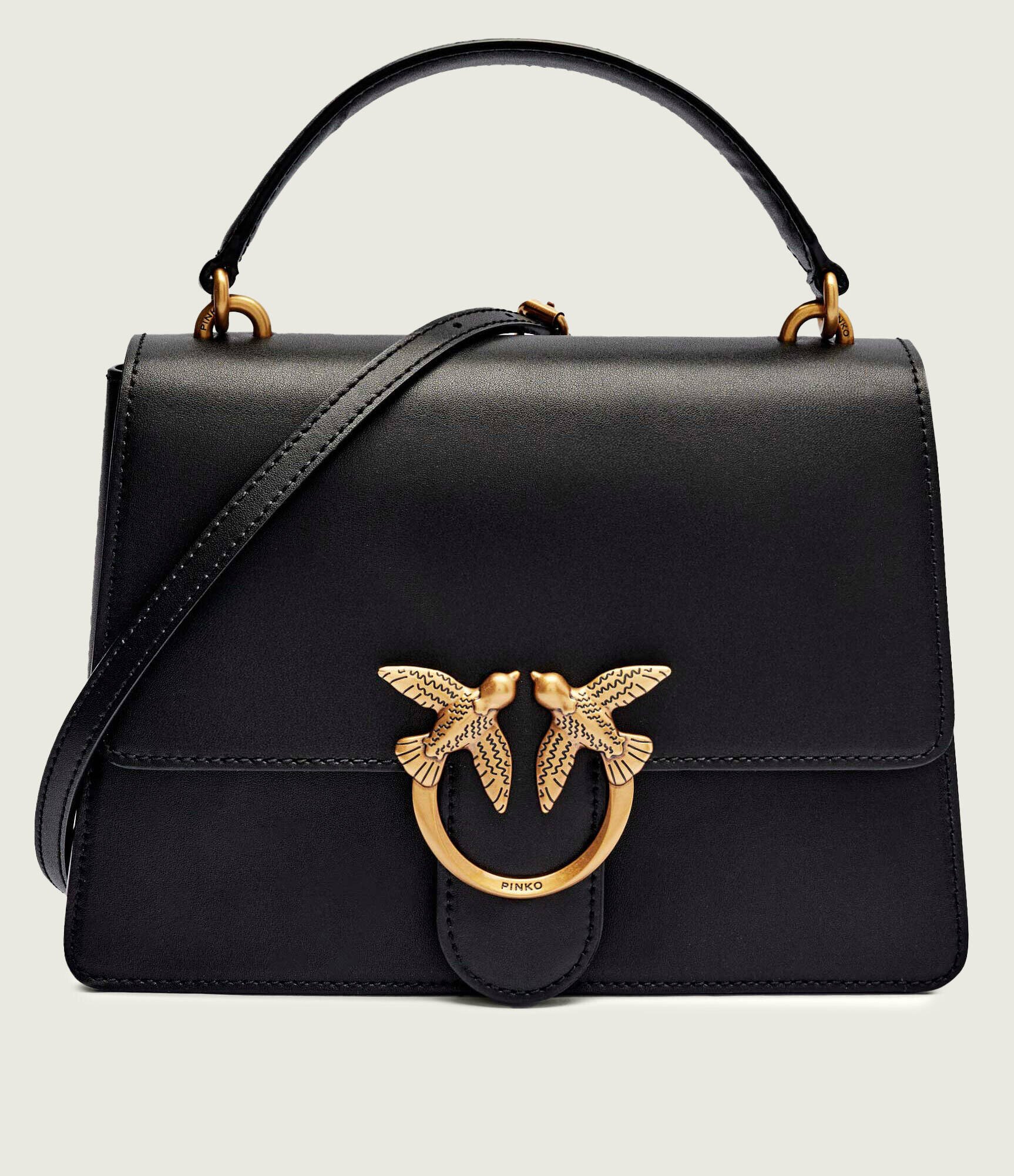 Pinko De piele cufăr Love One