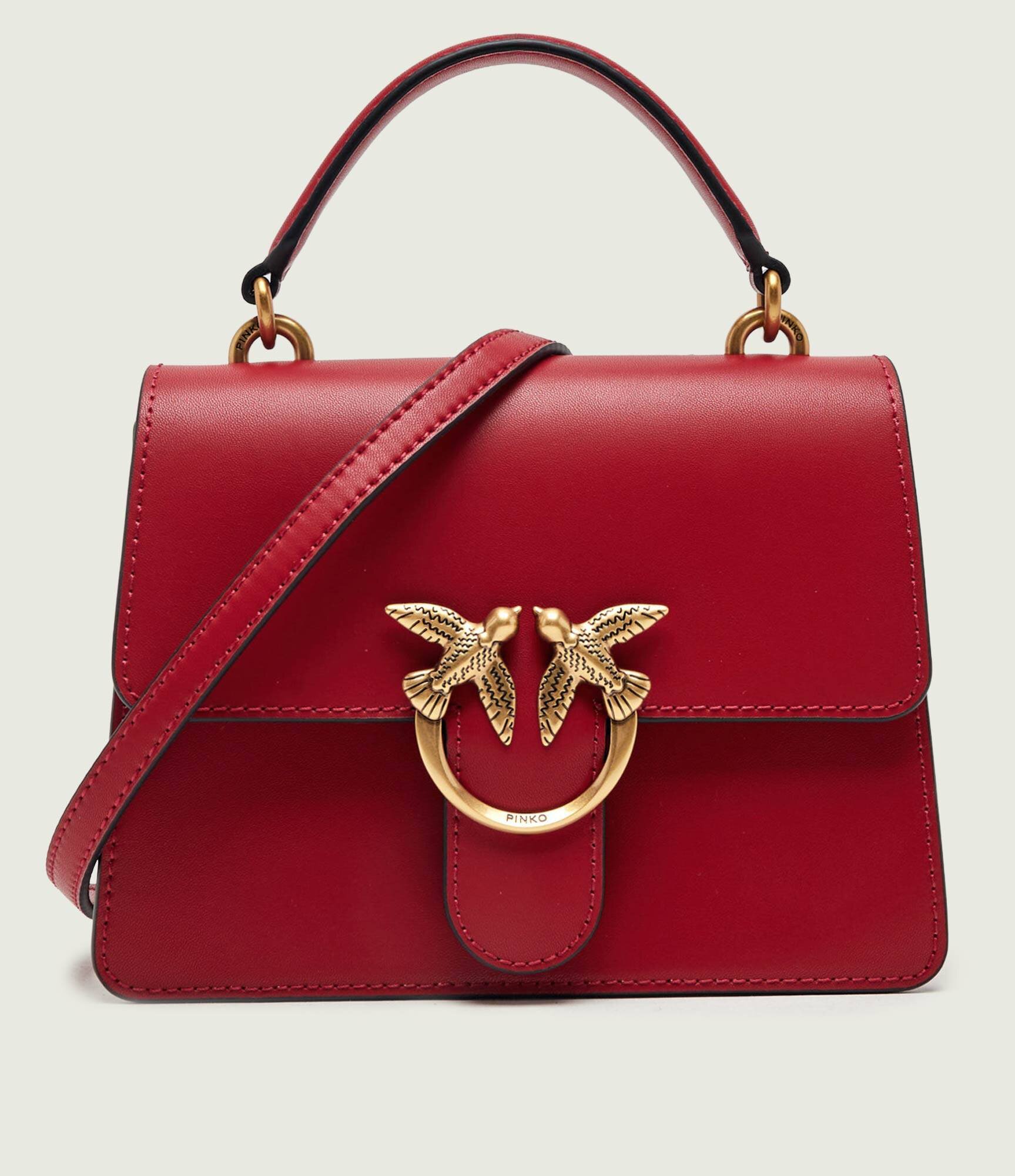 Pinko De piele cufăr Love One Mini