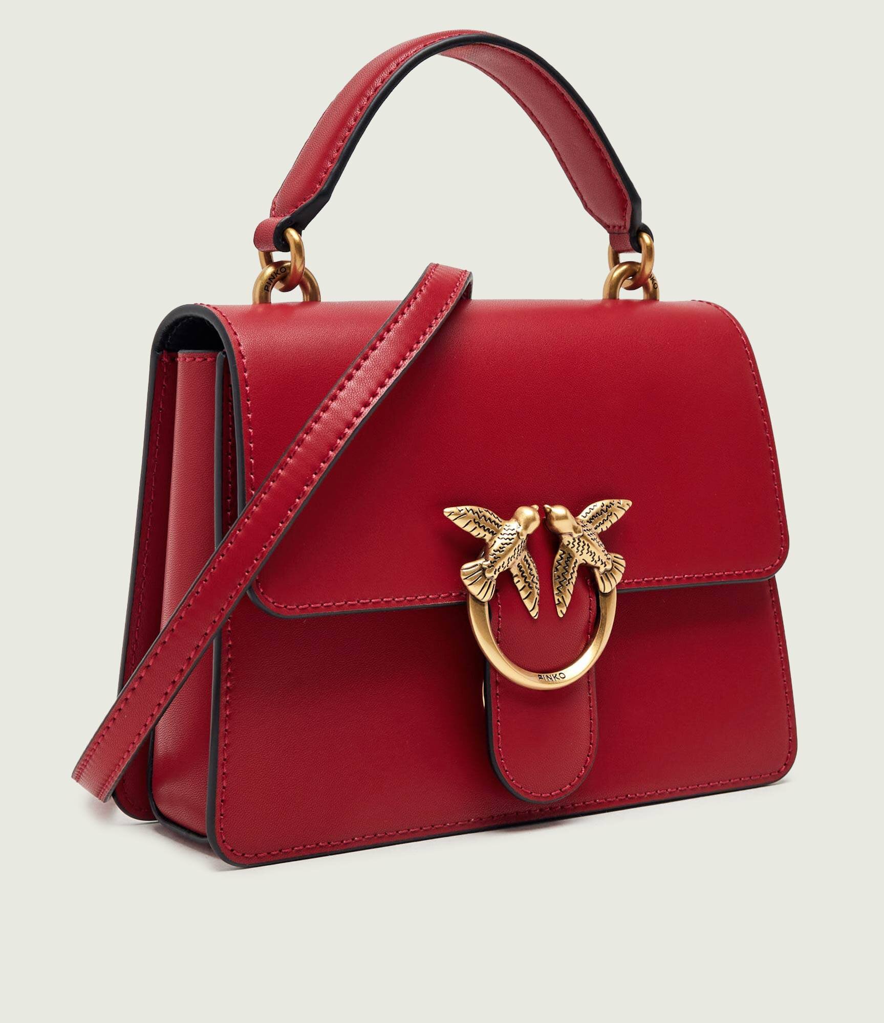Pinko De piele cufăr Love One Mini