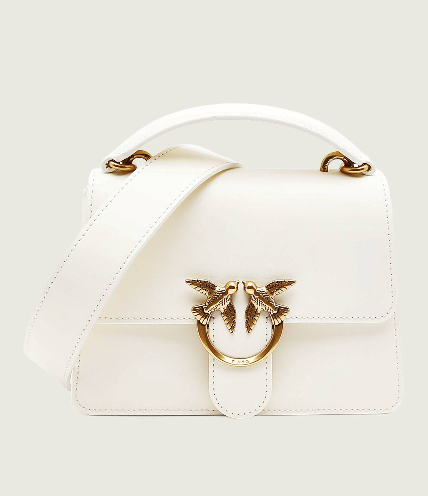 Pinko De piele cufăr Love One Mini