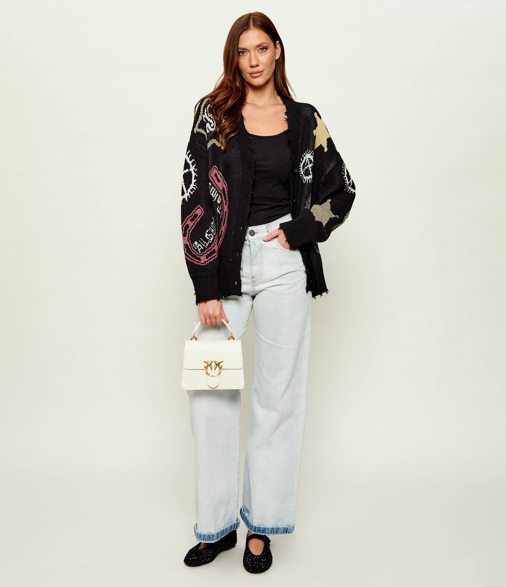 Pinko De piele cufăr Love One Mini