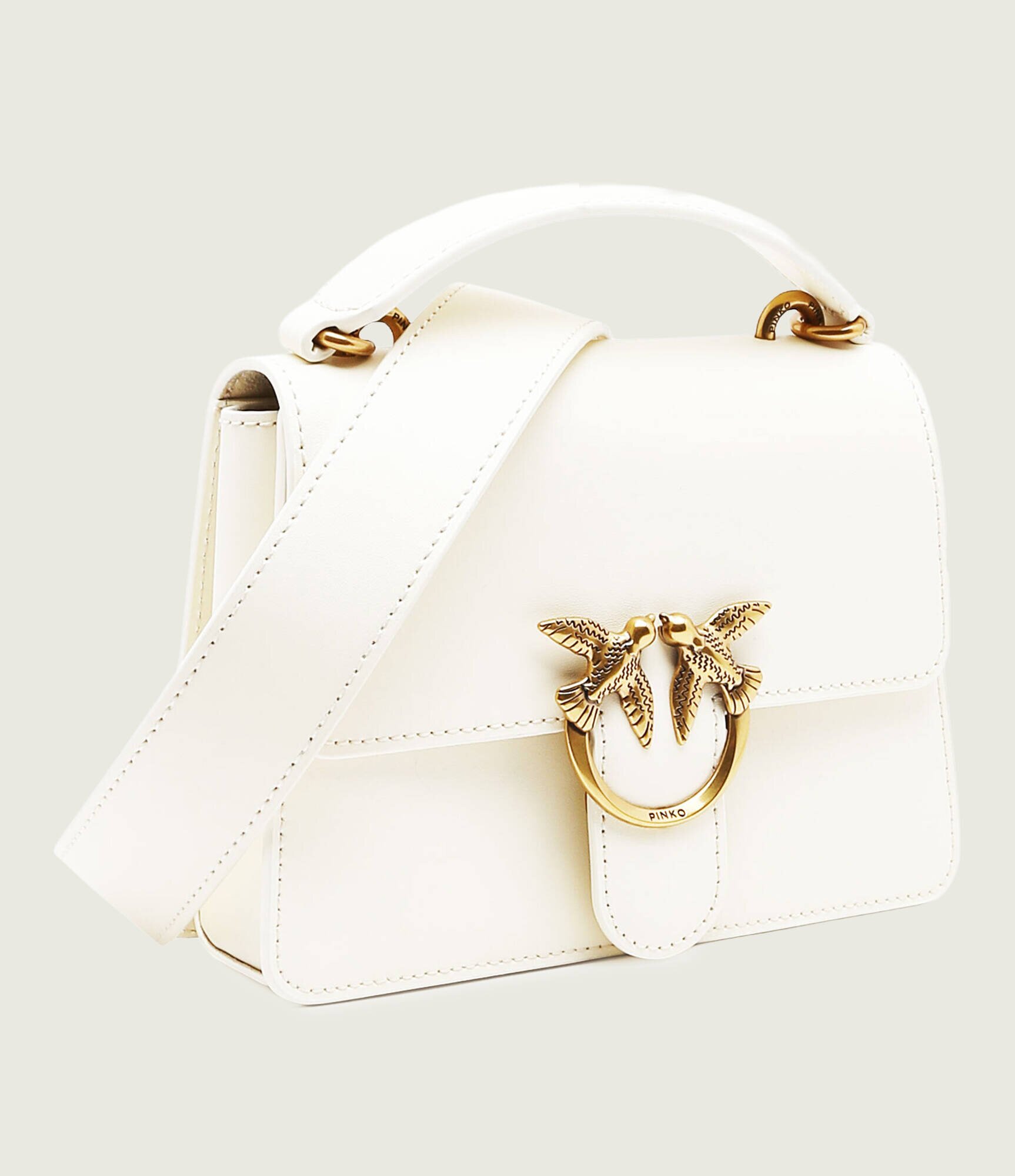 Pinko De piele cufăr Love One Mini