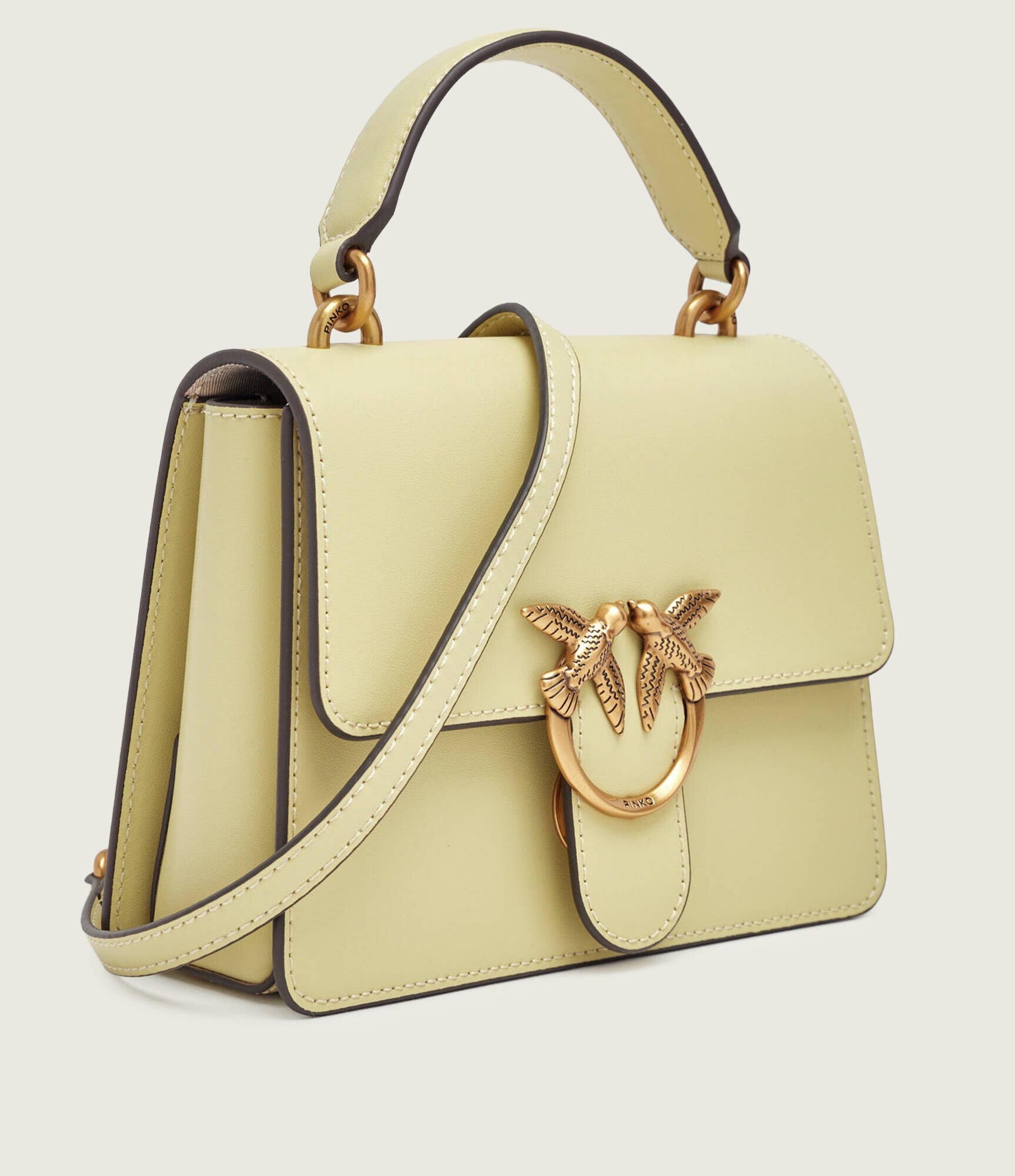 Pinko De piele cufăr Love One Mini