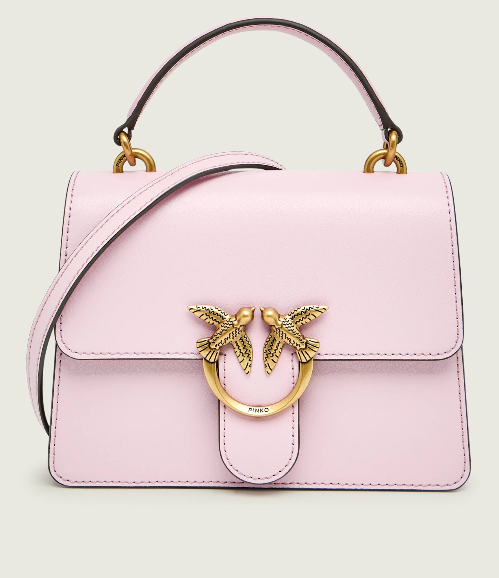 Pinko De piele cufăr Love One Mini