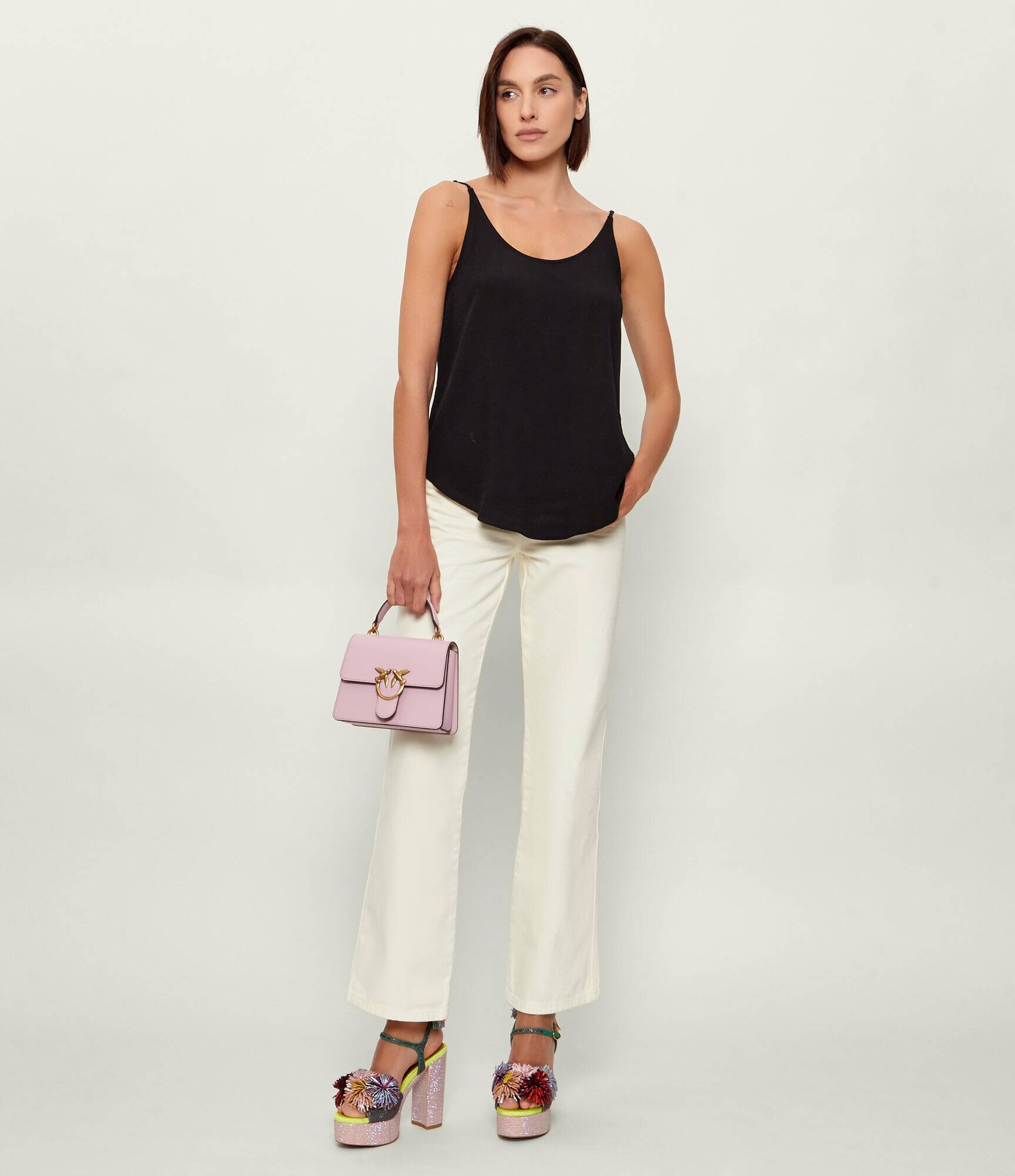Pinko De piele cufăr Love One Mini