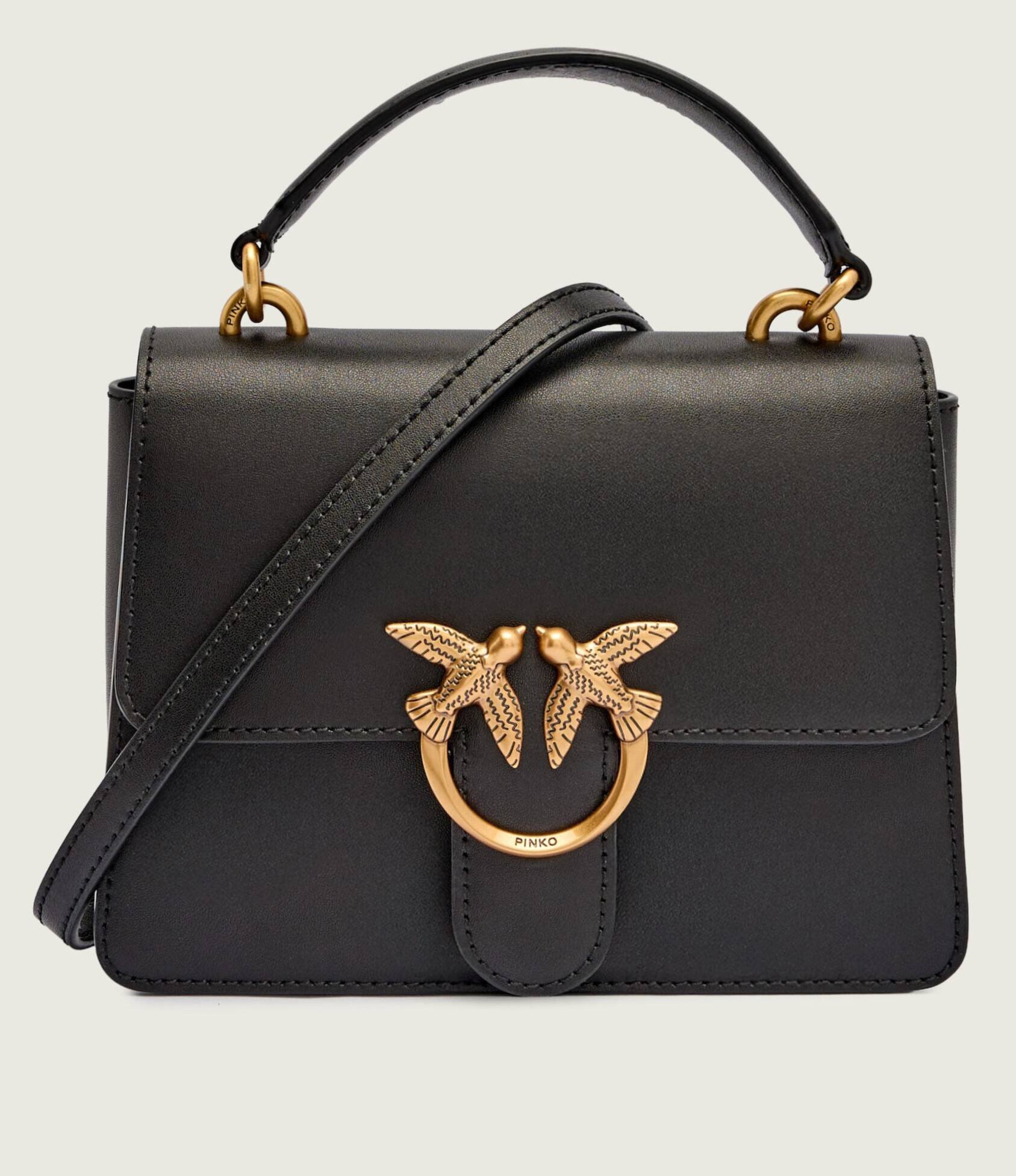 Pinko De piele cufăr Love One Mini