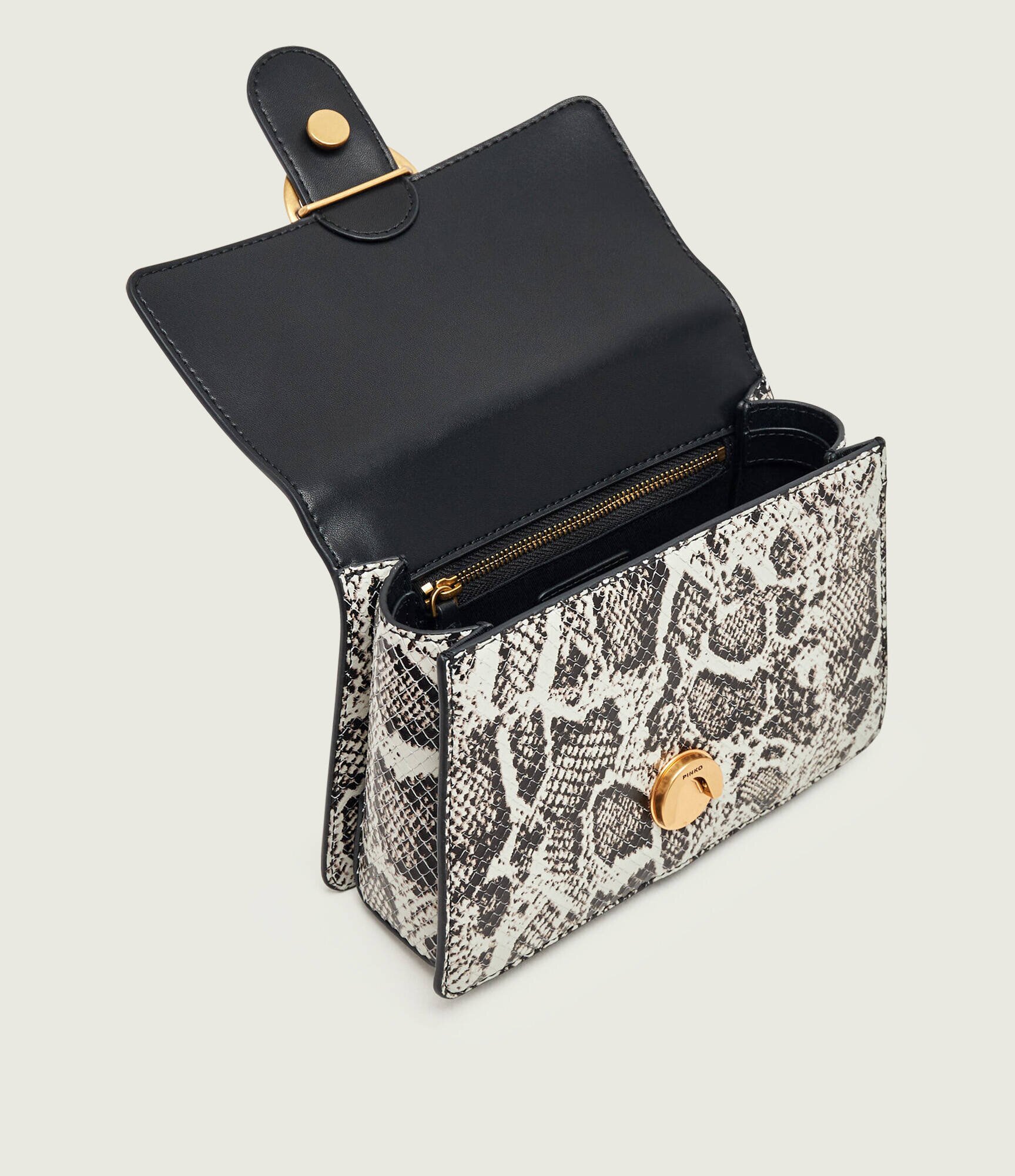 Pinko De piele cufăr Love One top Handle Mini