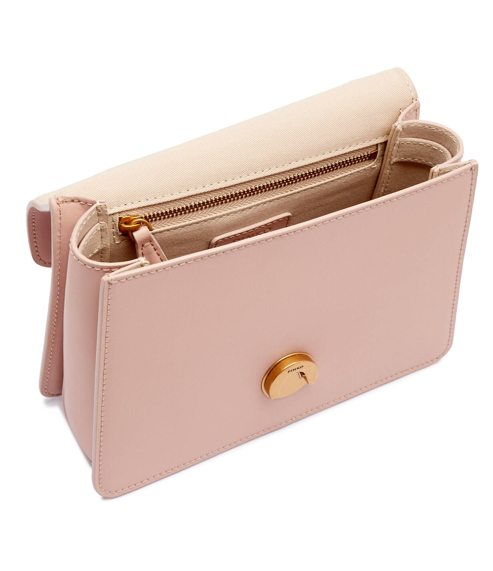 Pinko De piele cufăr Love One Top Handle Mini Light
