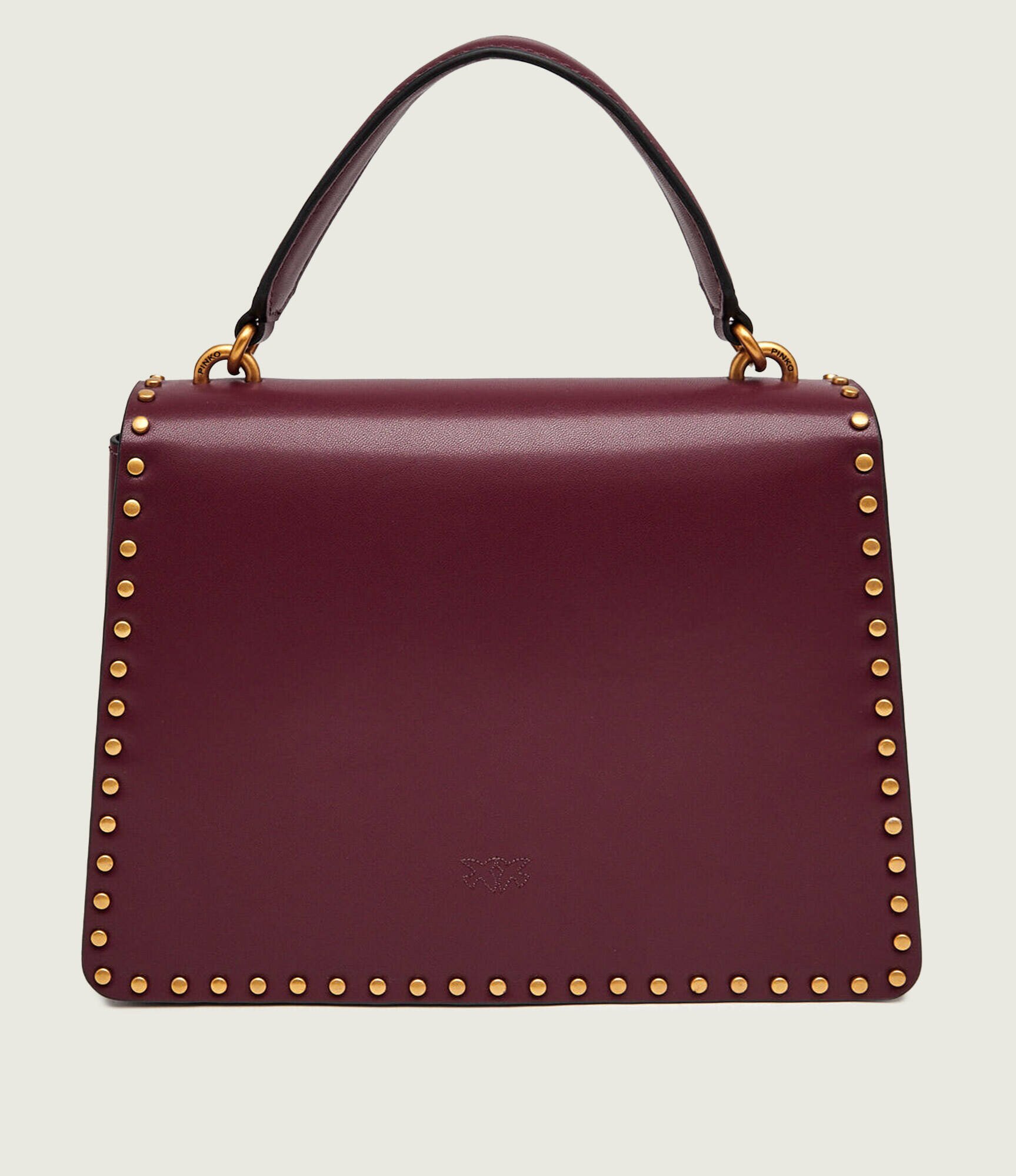 Pinko De piele cufăr top Handle Classic Light