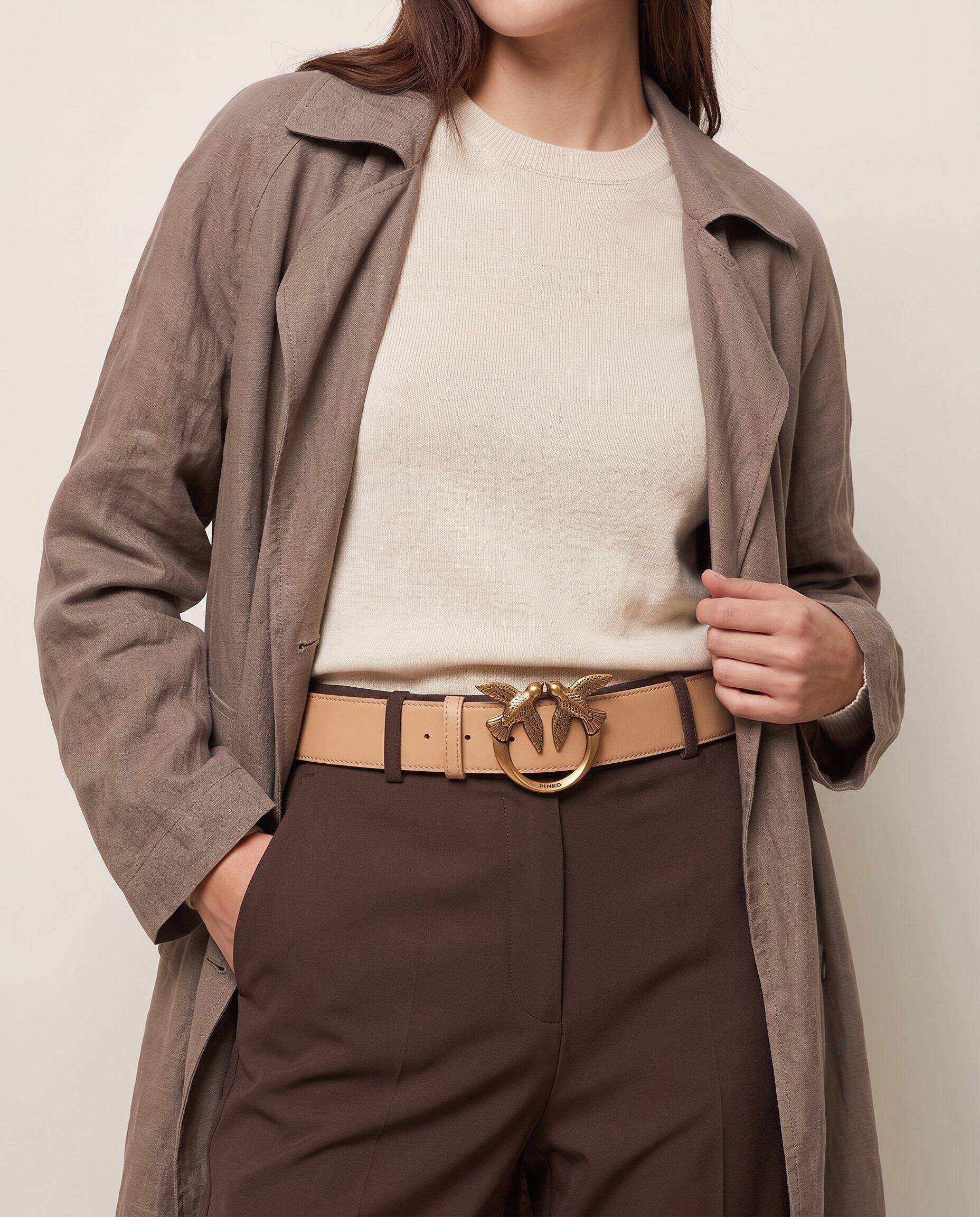 Pinko De piele curea LOVE BERRY H4 BELT VITELLO SET