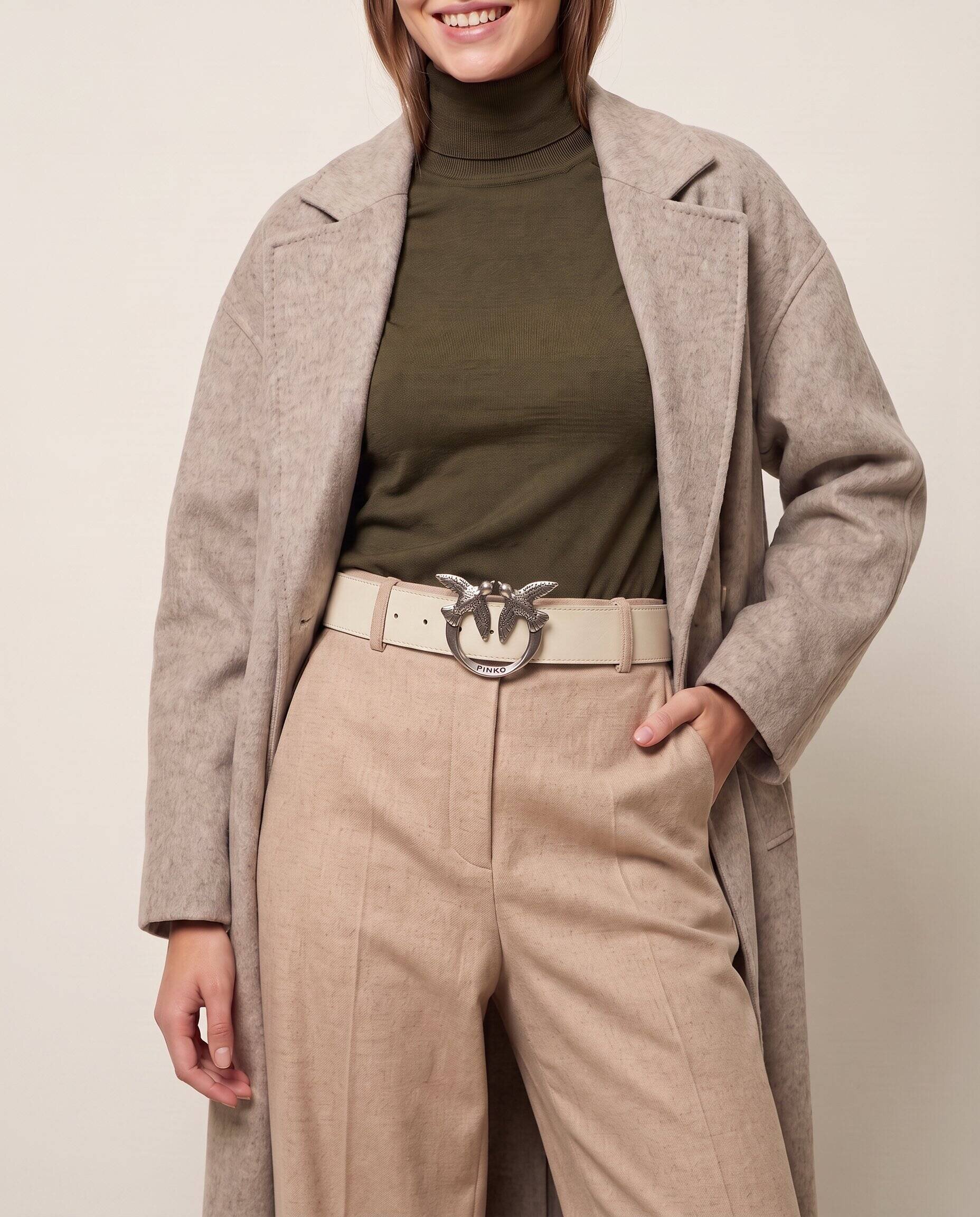 Pinko De piele curea LOVE BERRY H4 BELT VITELLO SET