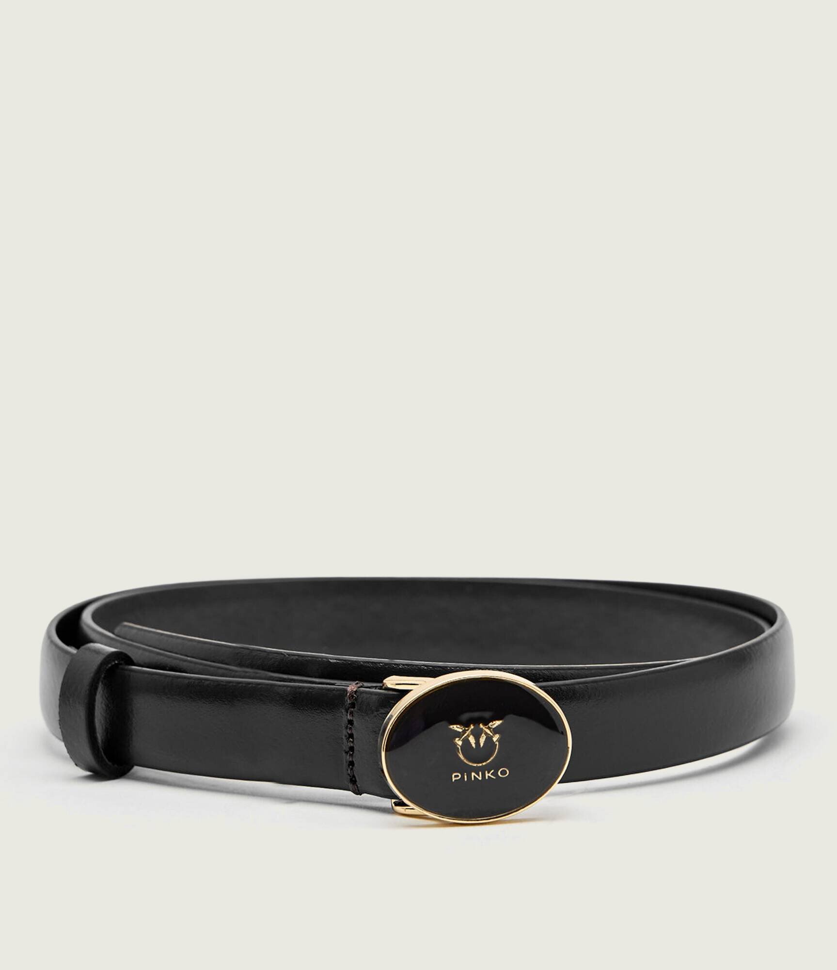Pinko De piele curea ROUND ENAMEL
