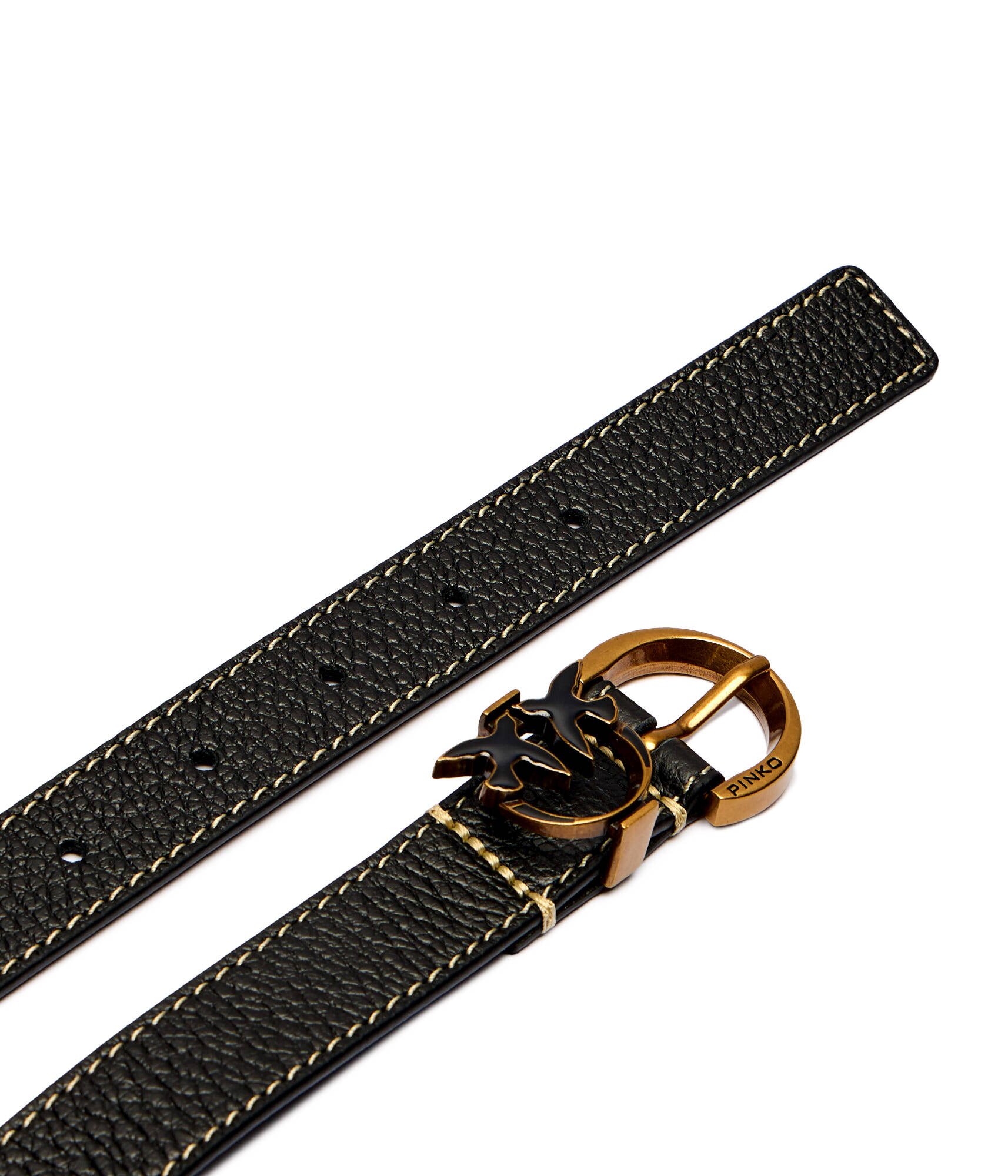 Pinko De piele curea TAMBORIL