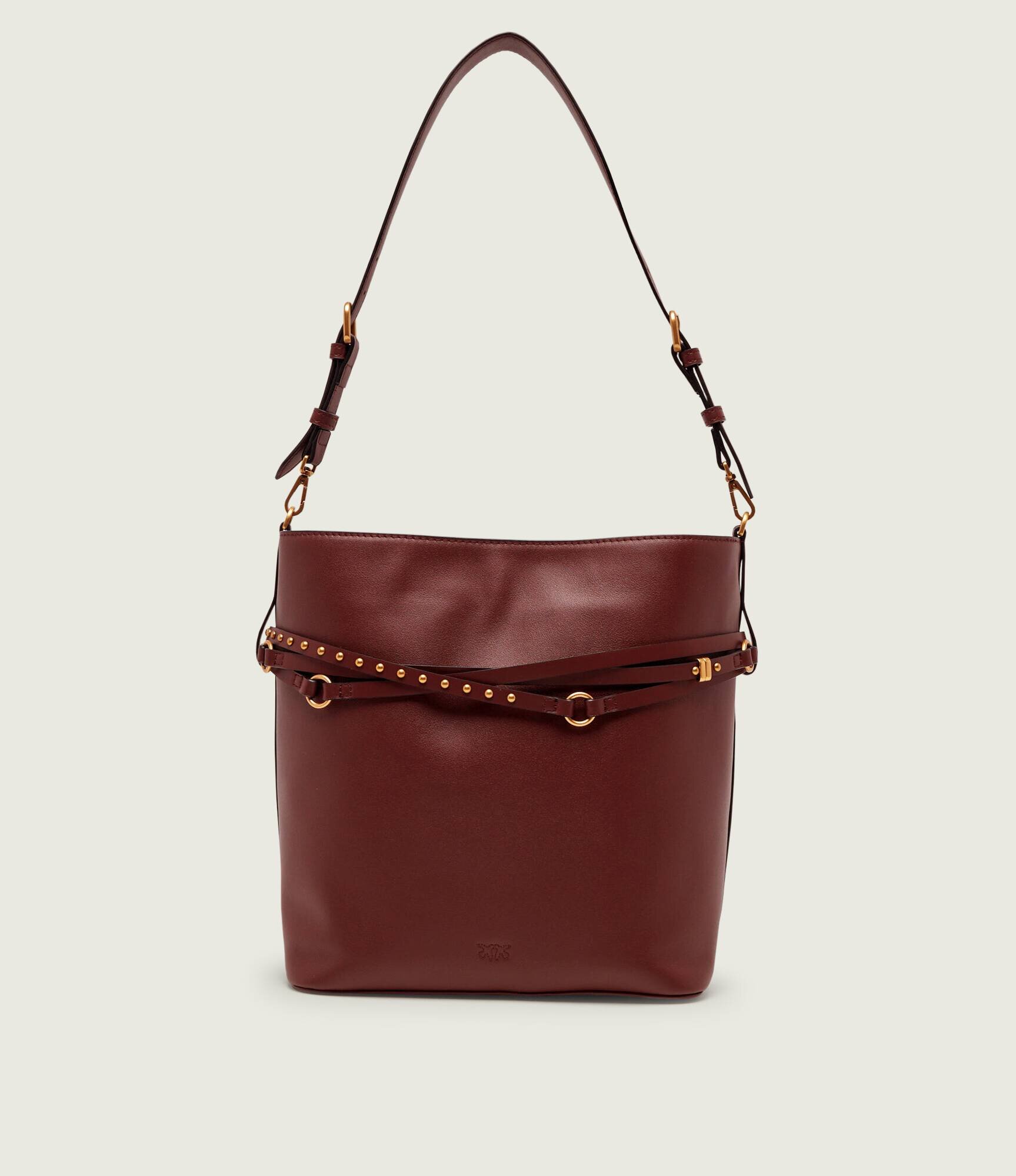 Pinko De piele geantă pe umăr BUCKET BELT CLASSIC