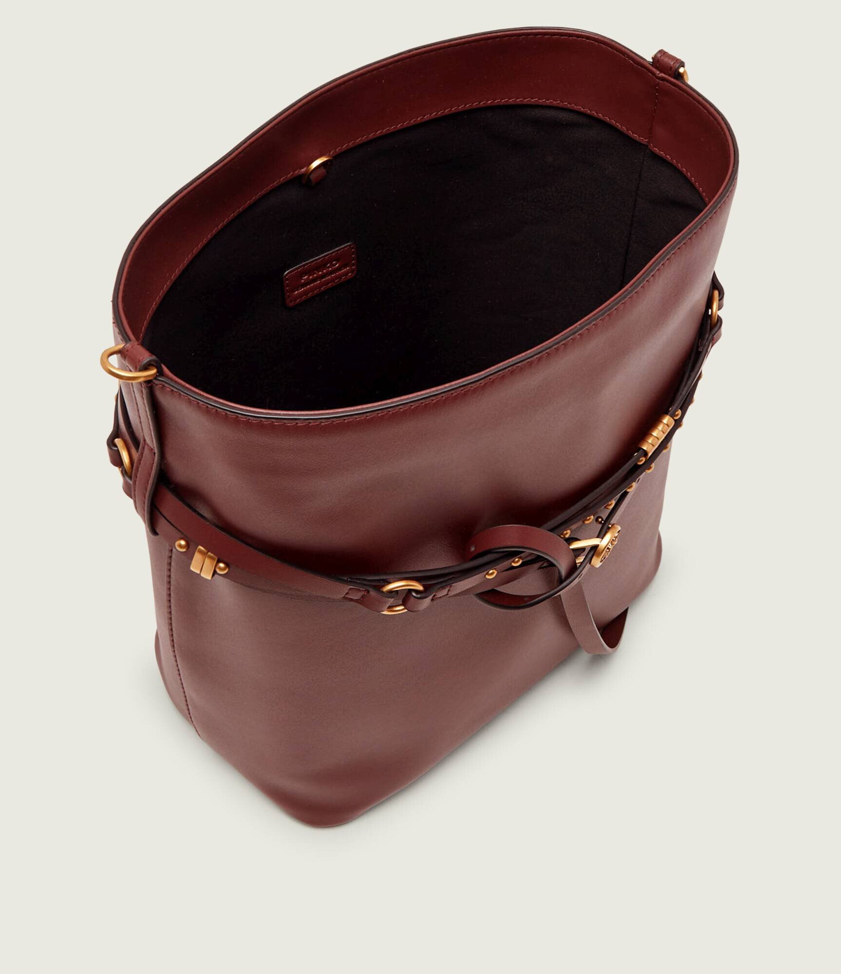 Pinko De piele geantă pe umăr BUCKET BELT CLASSIC