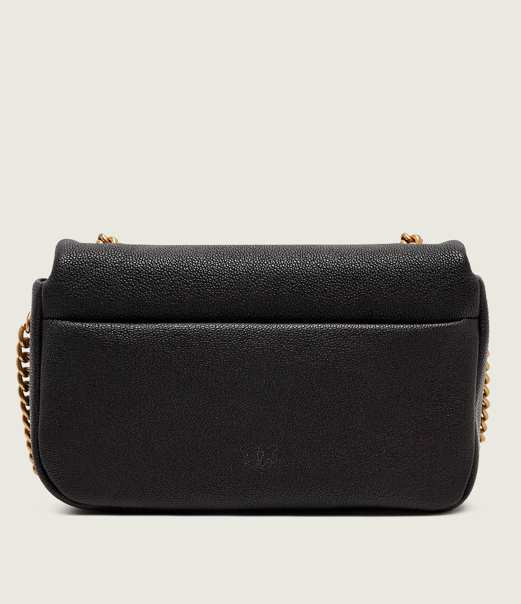 Pinko De piele geantă pe umăr Click Soft Horizontal Chain