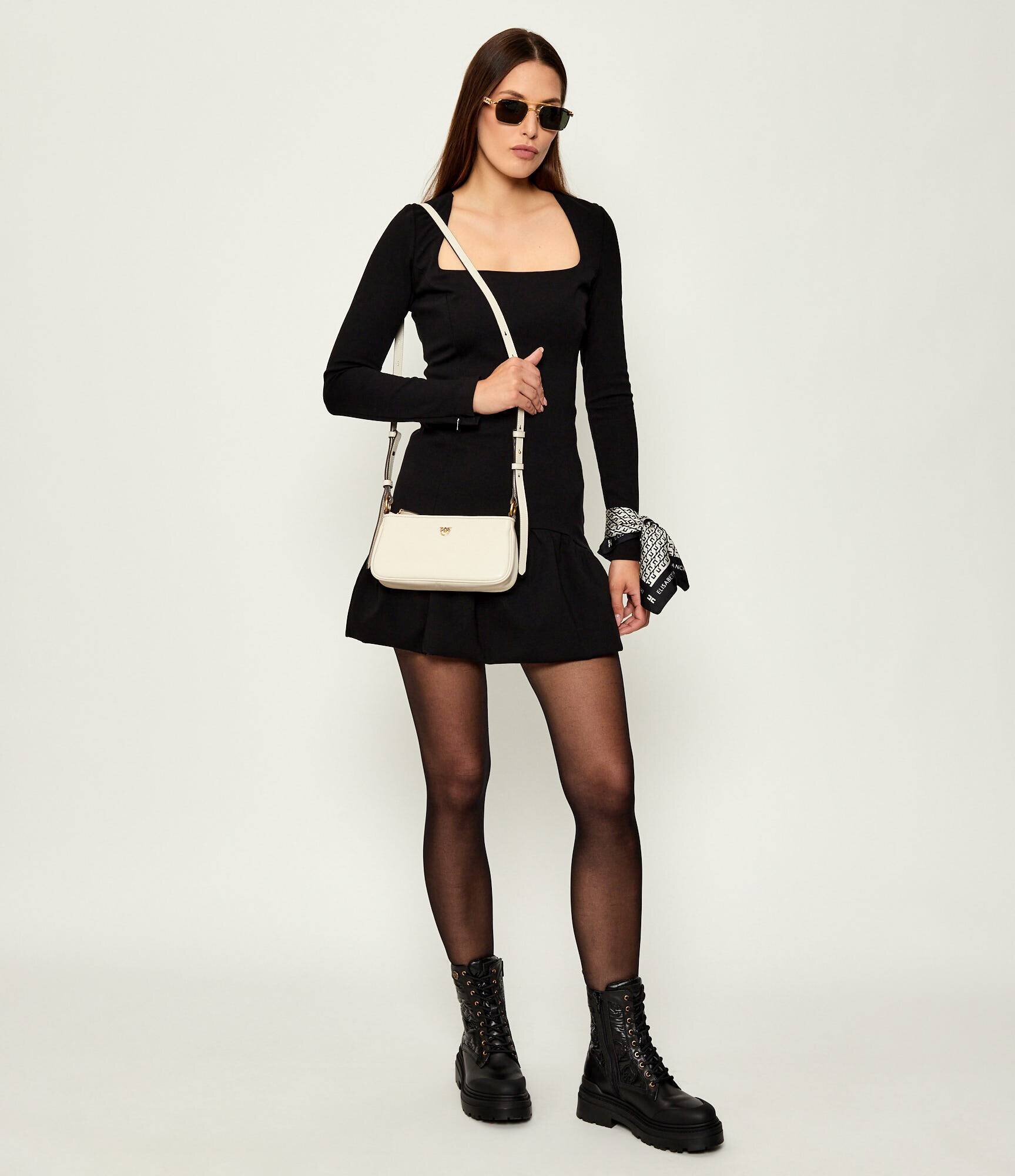 Pinko De piele geantă pe umăr HALF MOON
