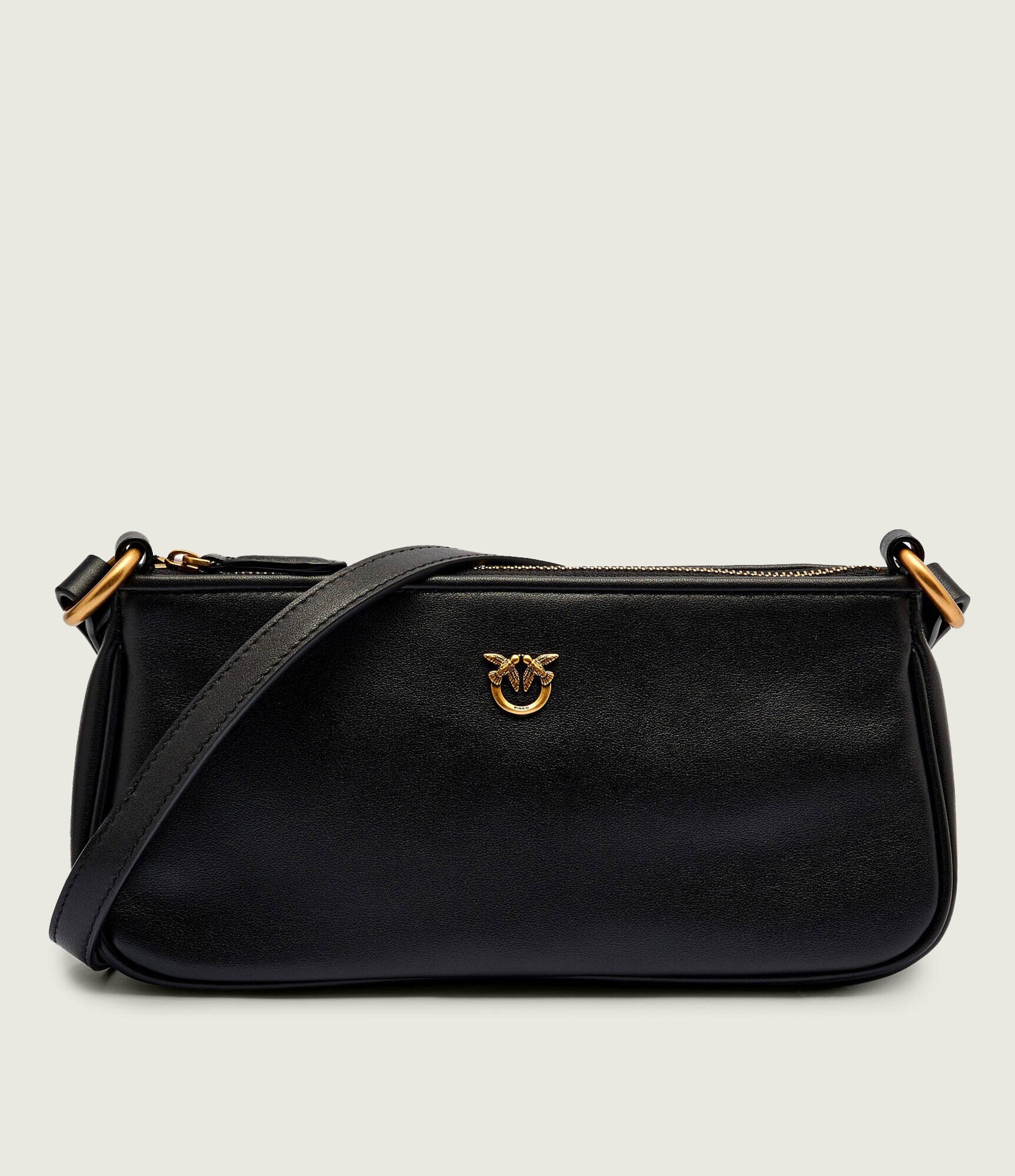 Pinko De piele geantă pe umăr HALF MOON