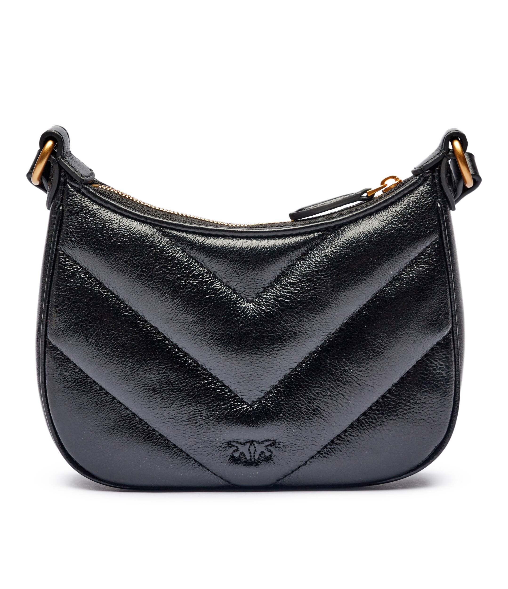 Pinko De piele geantă pe umăr Half Moon Baby