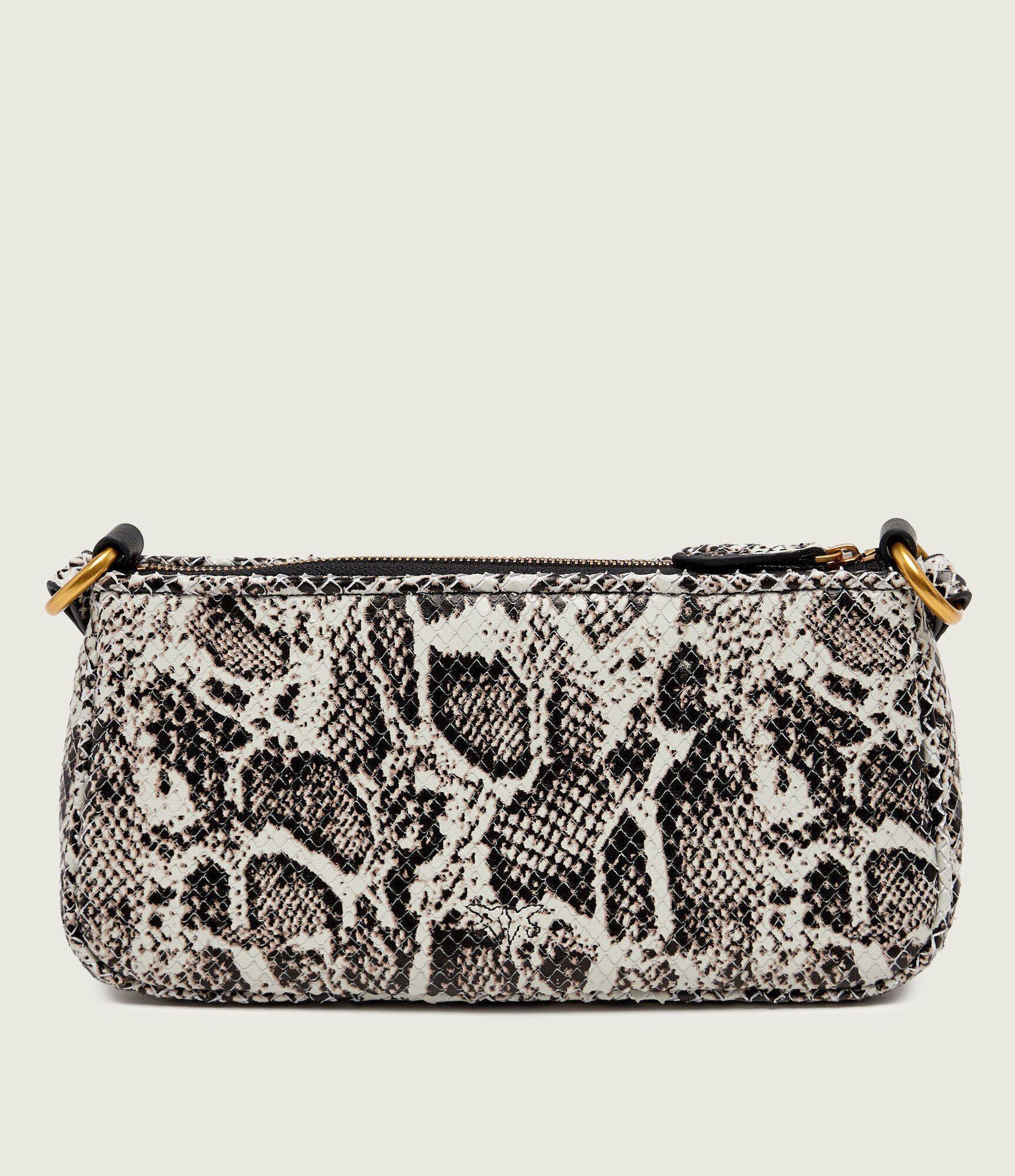 Pinko De piele geantă pe umăr Half Moon Horizontal Mini
