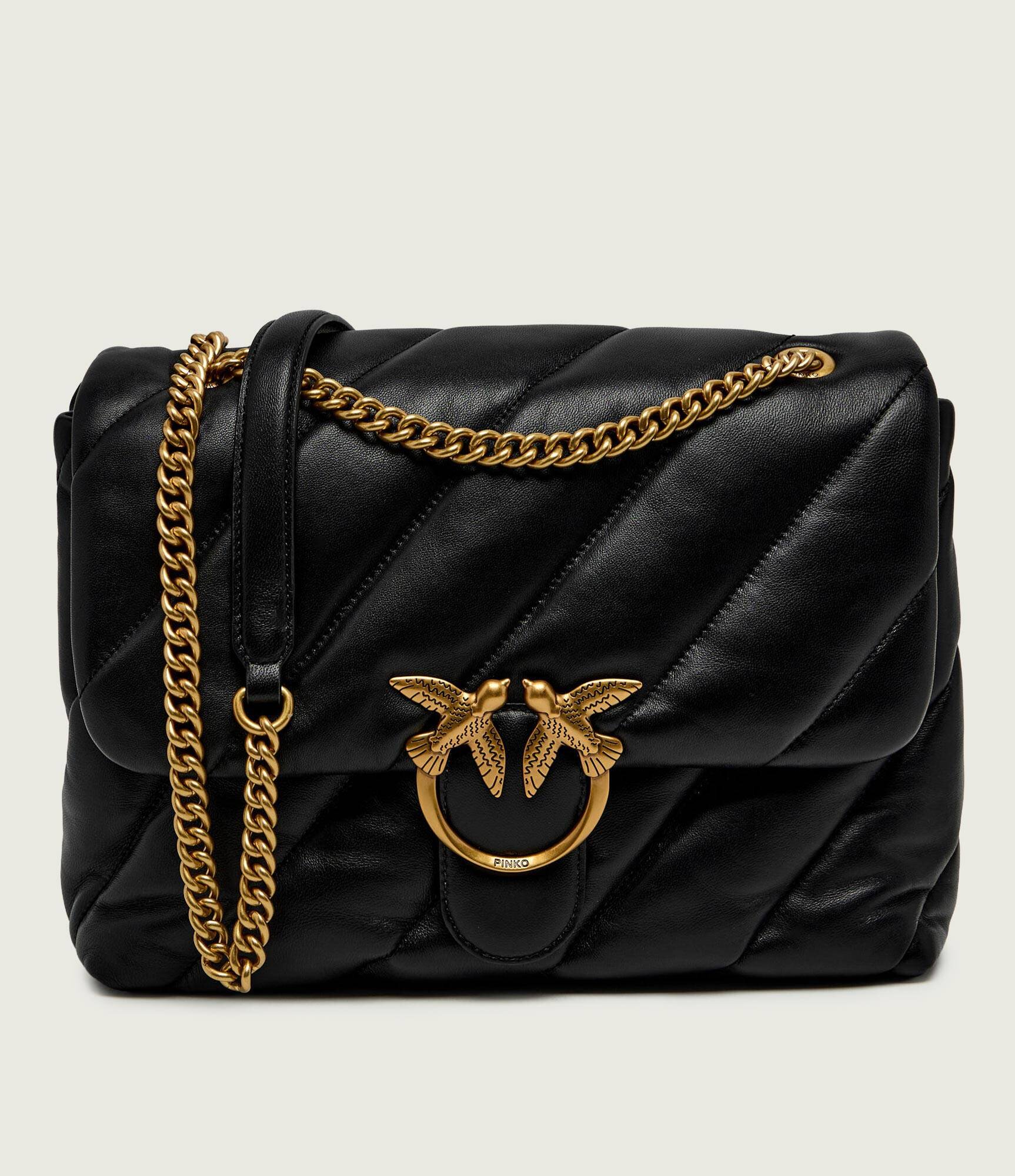 Pinko De piele geantă pe umăr LOVE BIG PUFF CL SHEEP NAPPA