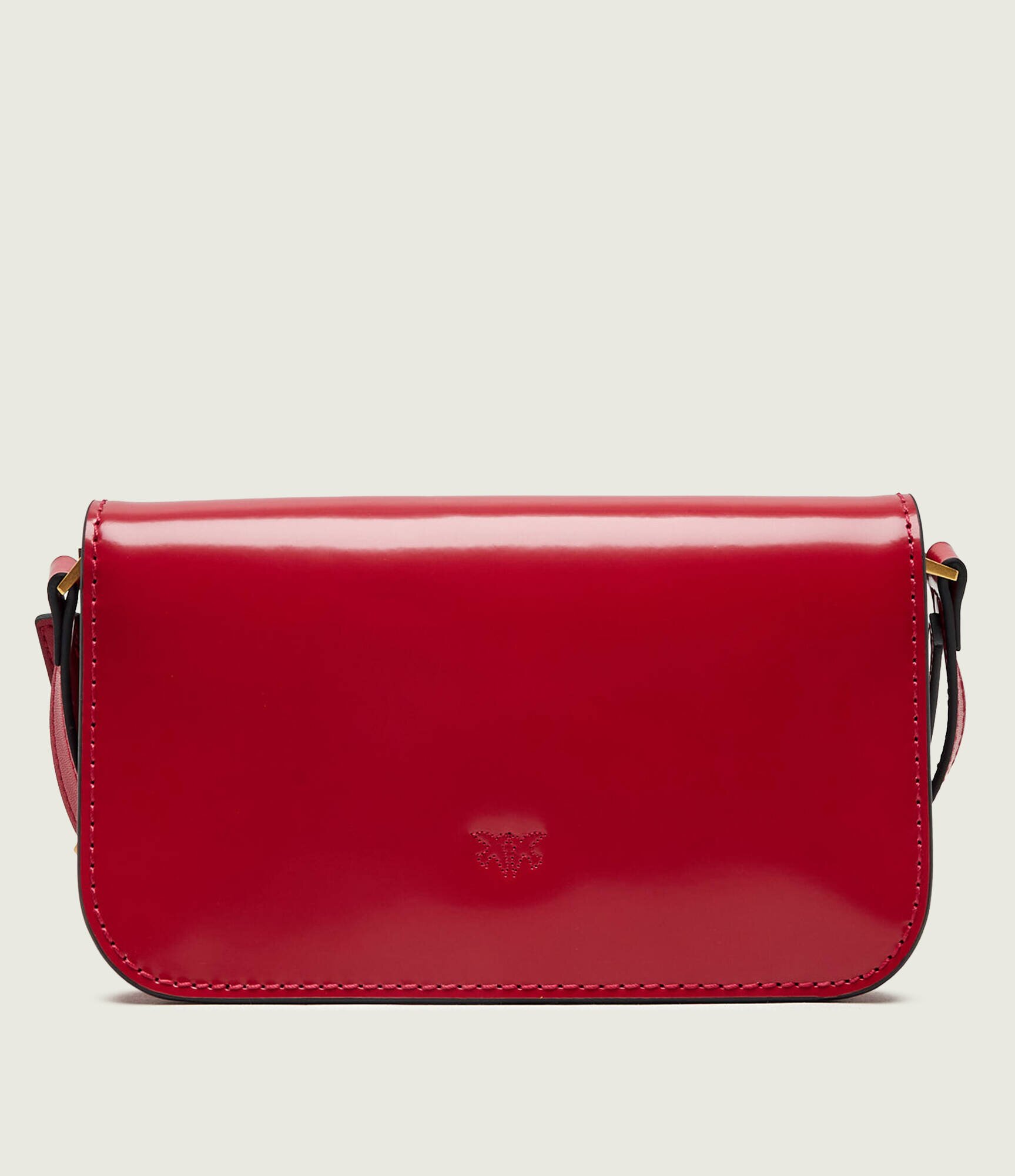 Pinko De piele geantă pe umăr Love Box Horizontal