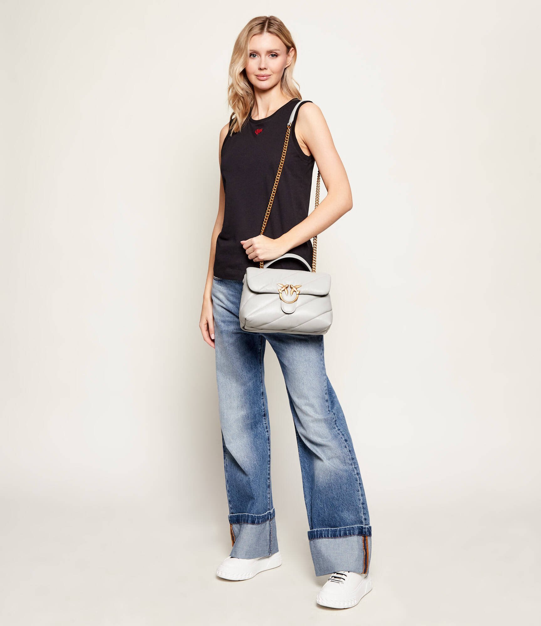 Pinko De piele geantă pe umăr LOVE CLASSIC PUFF