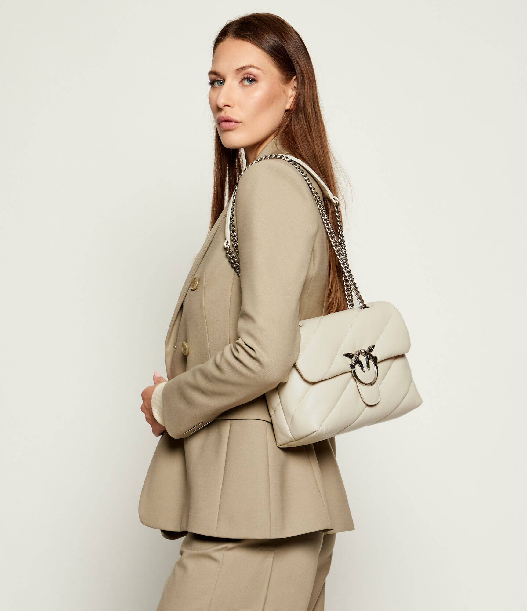 Pinko De piele geantă pe umăr LOVE CLASSIC PUFF