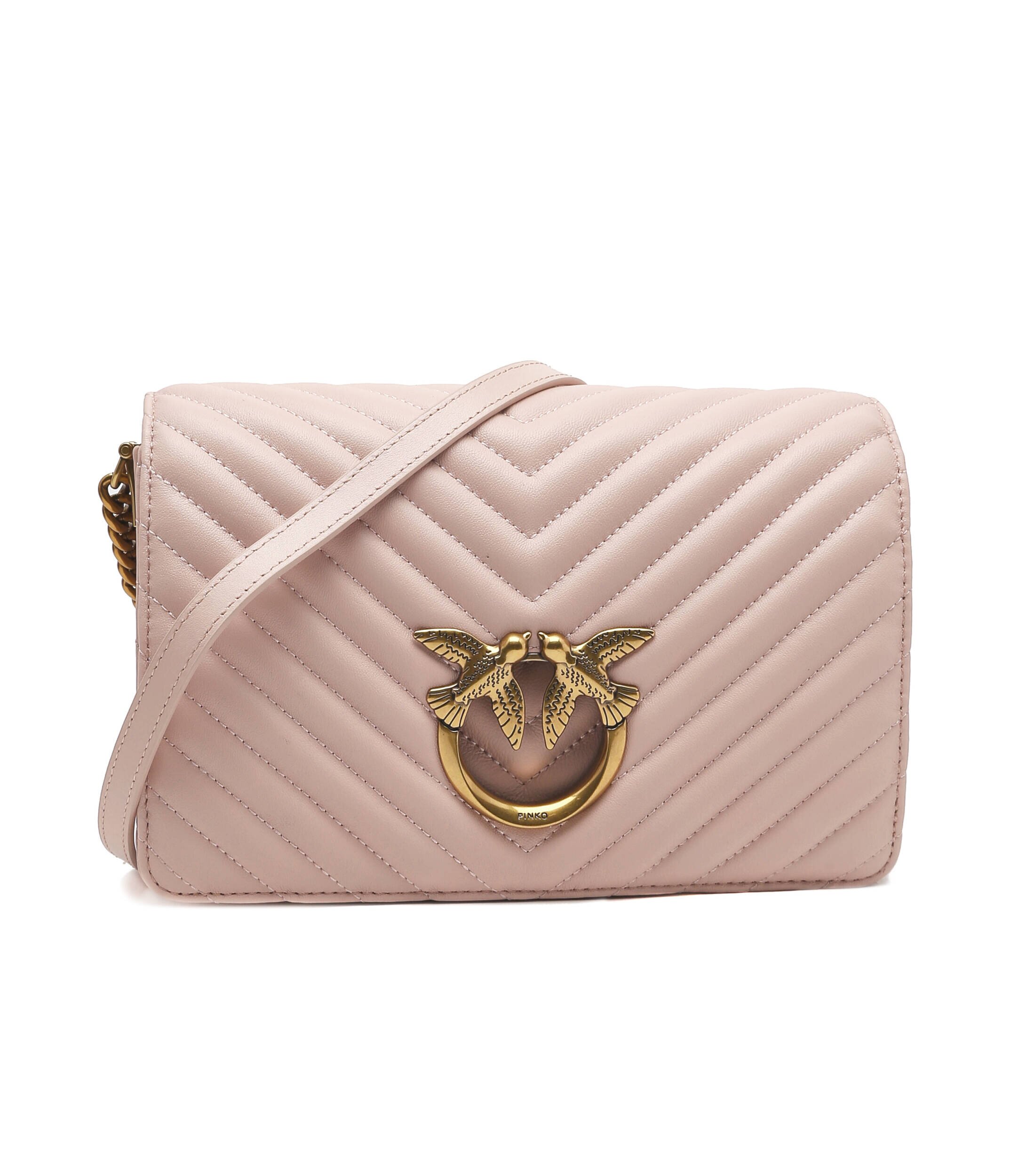 Pinko De piele geantă pe umăr Love Click Classic