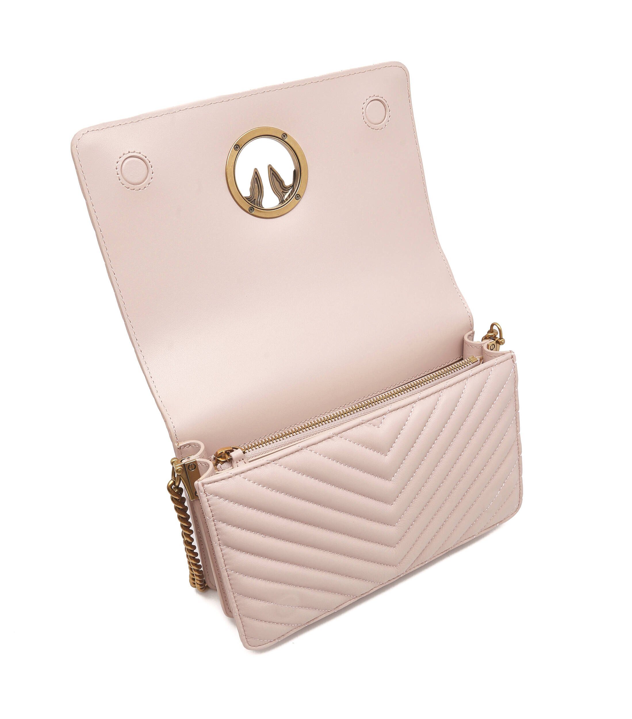 Pinko De piele geantă pe umăr Love Click Classic