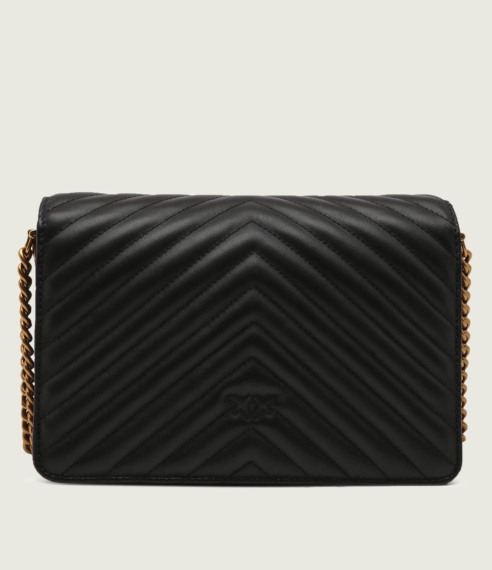Pinko De piele geantă pe umăr Love Click Classic