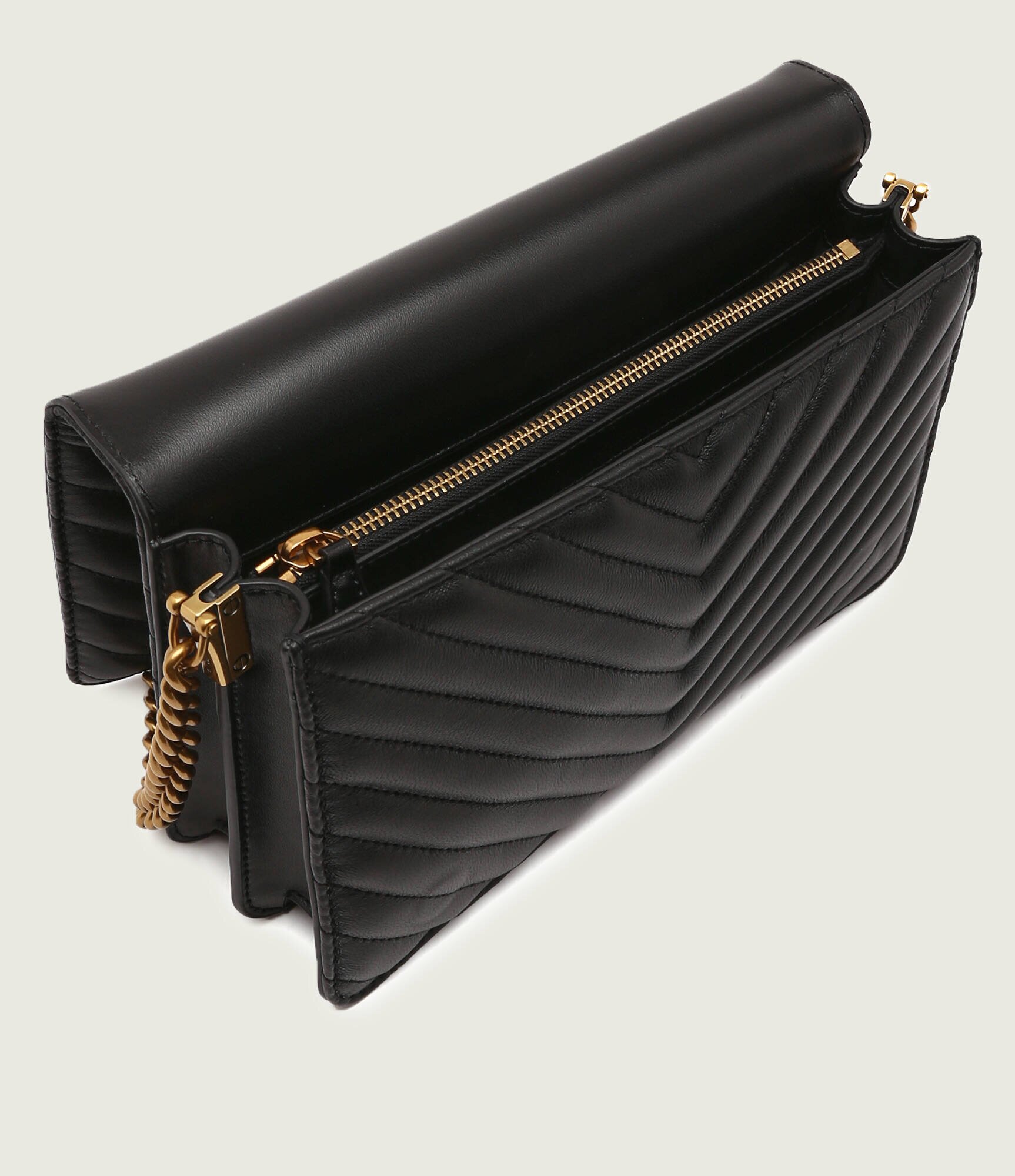 Pinko De piele geantă pe umăr Love Click Classic