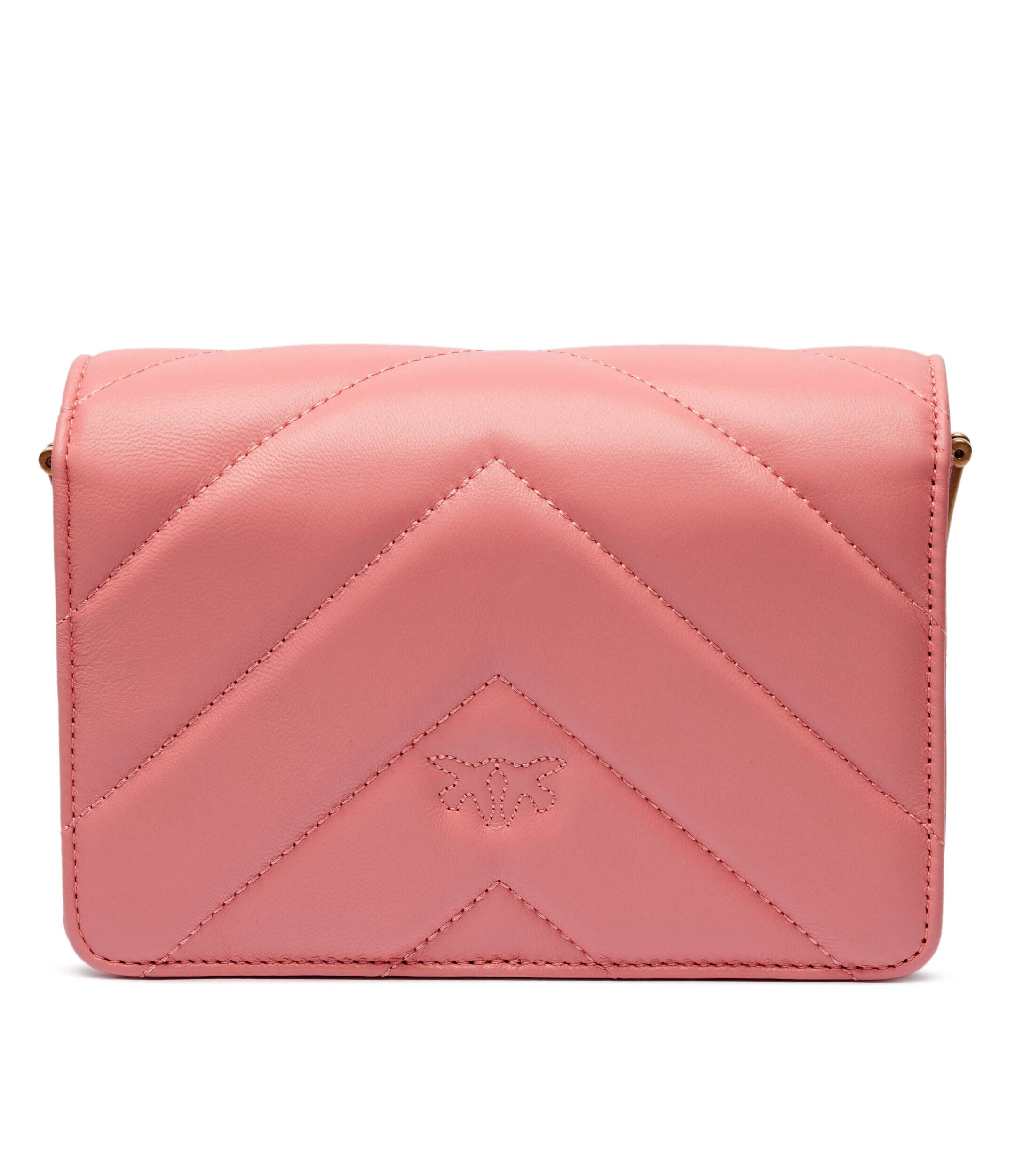 Pinko De piele geantă pe umăr Love Click Mini