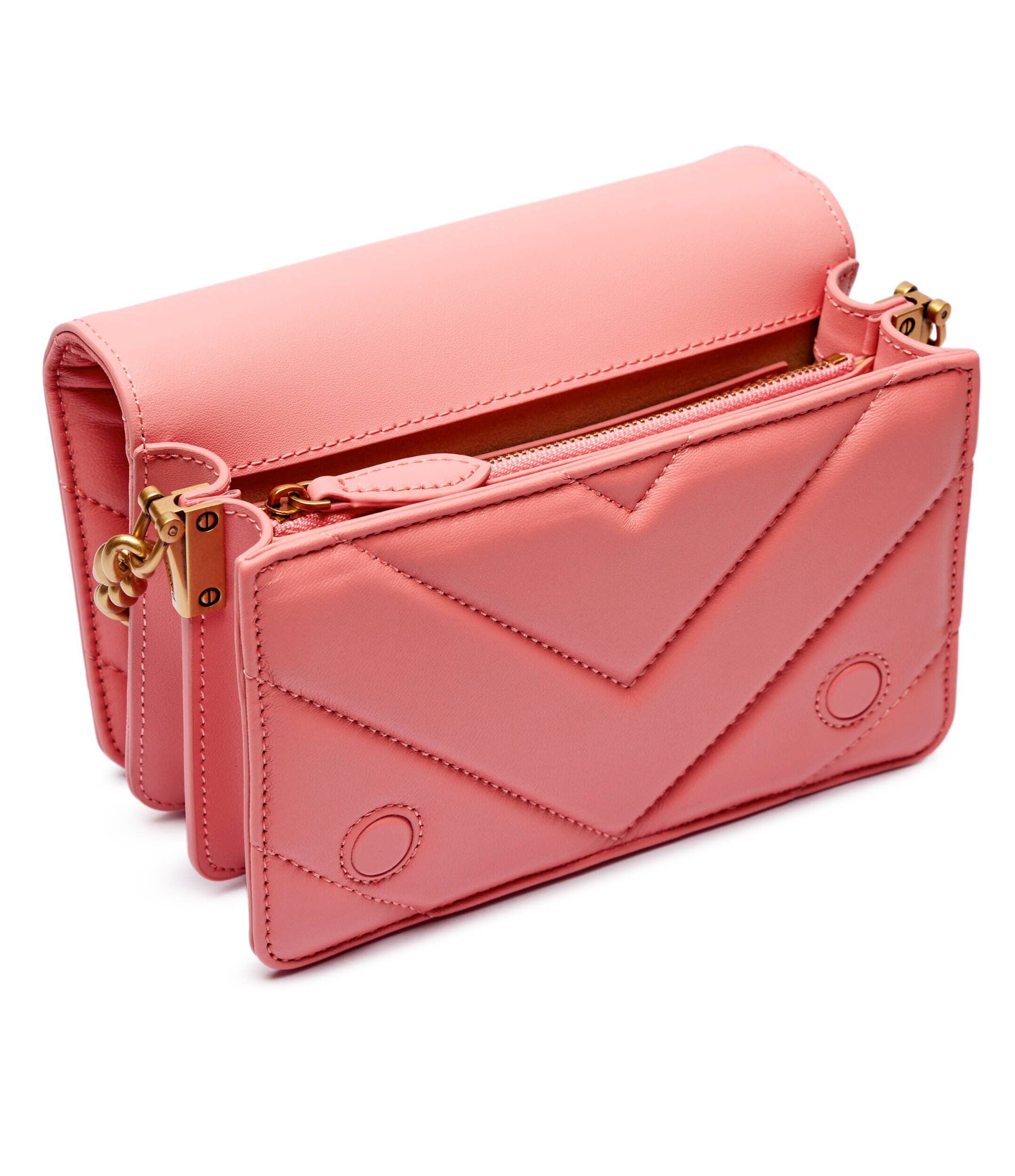 Pinko De piele geantă pe umăr Love Click Mini