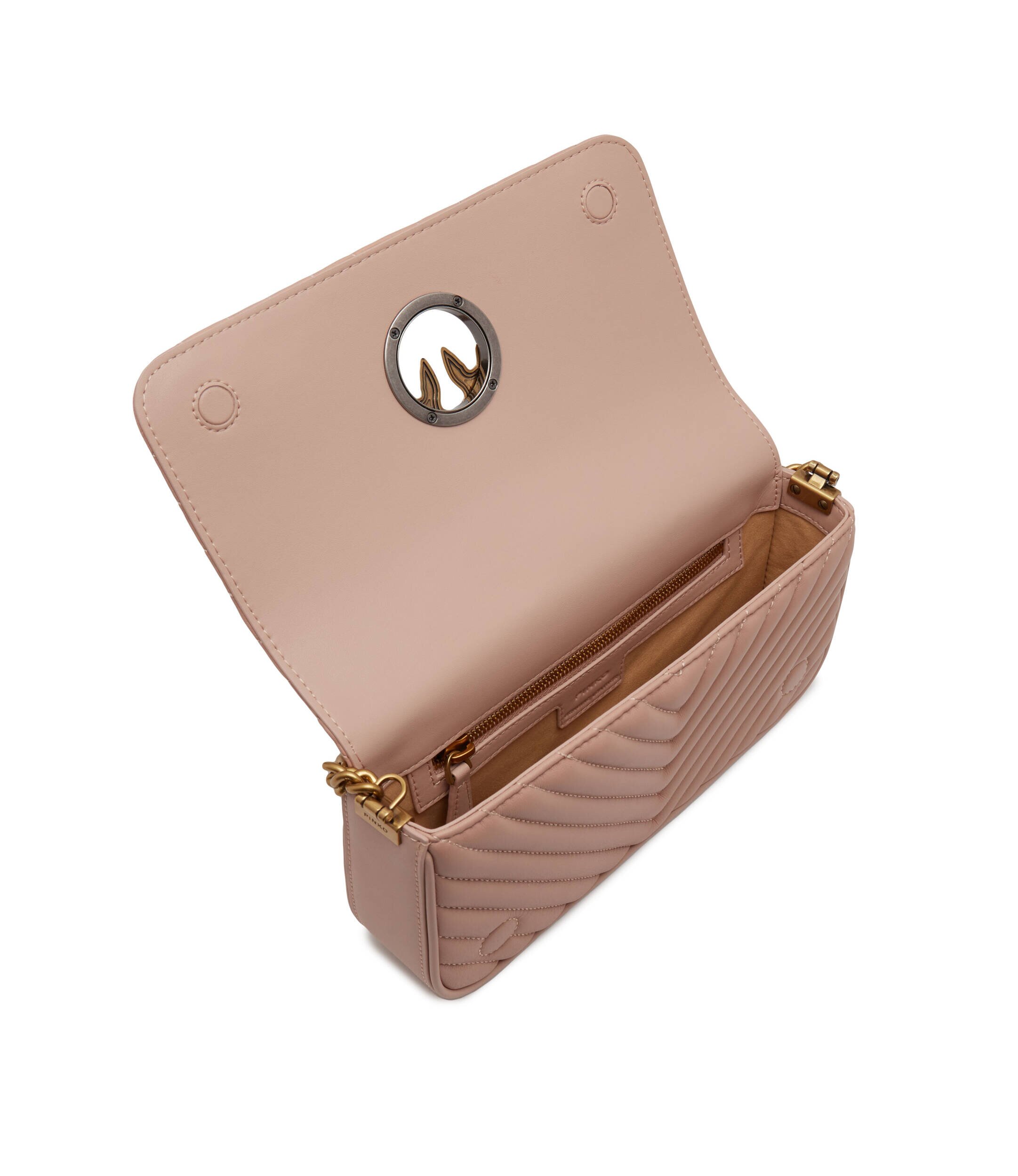 Pinko De piele geantă pe umăr Love Click Mini