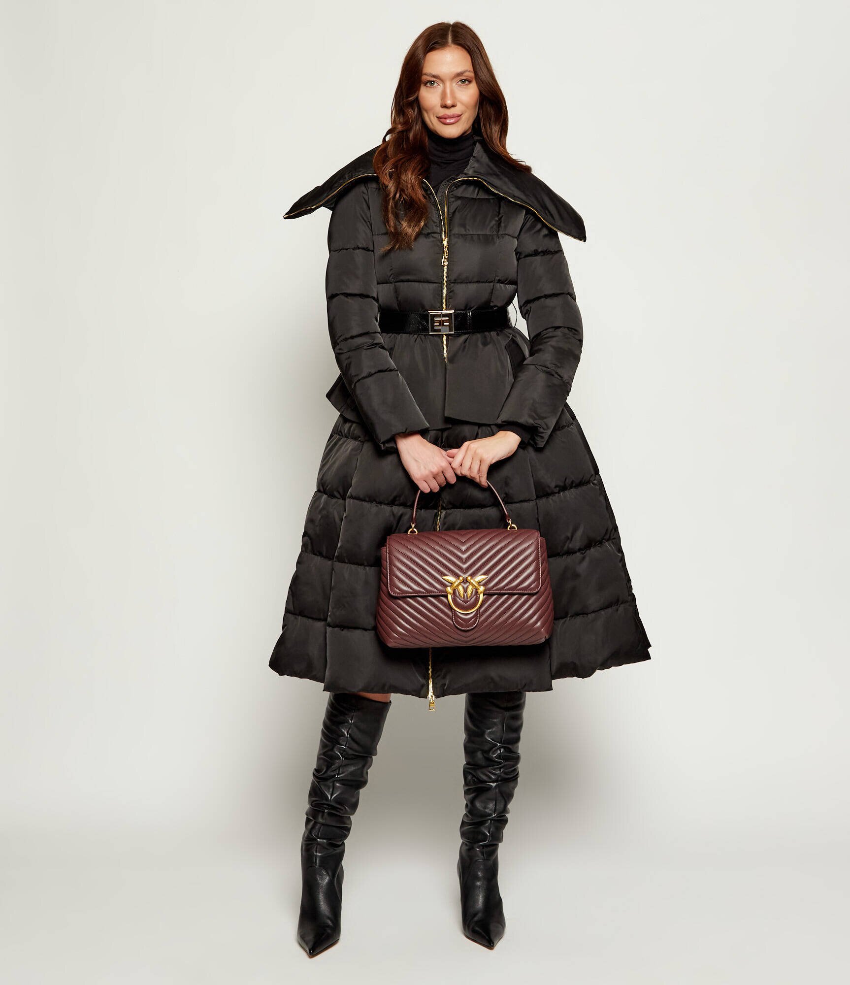 Pinko De piele geantă pe umăr LOVE LADY PUFF