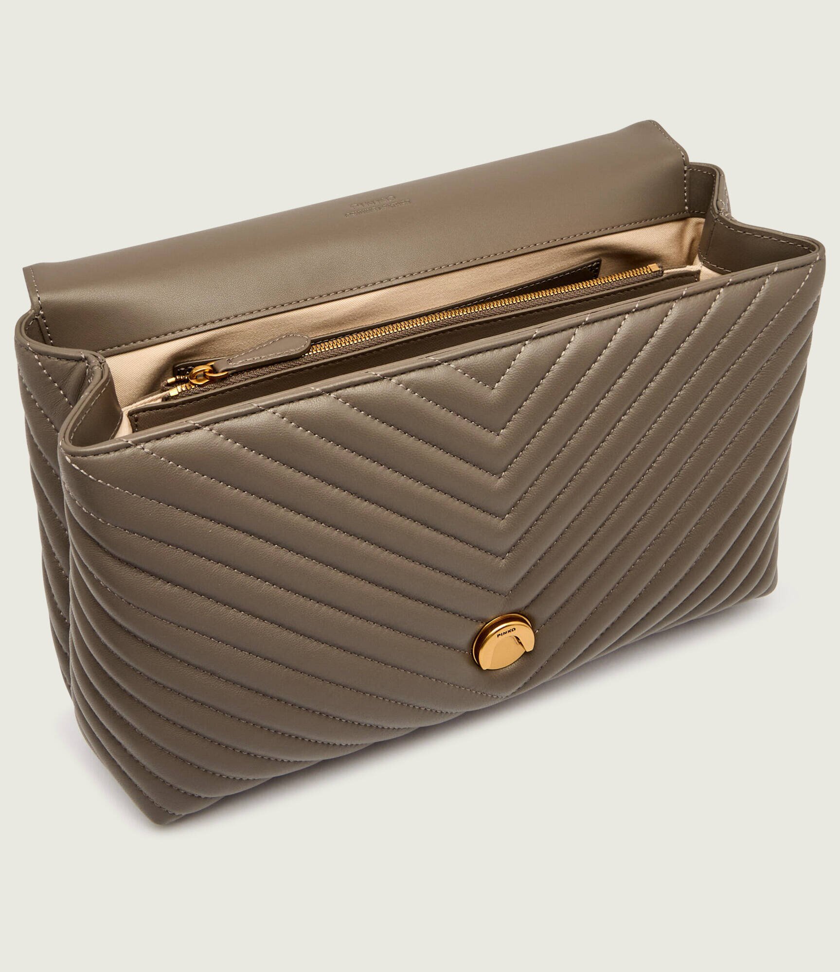 Pinko De piele geantă pe umăr Love Lady Puff