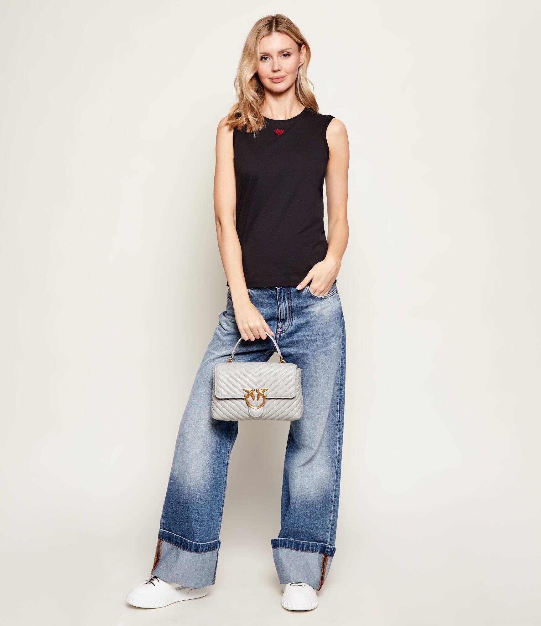 Pinko De piele geantă pe umăr LOVE LADY PUFF CLASSIC